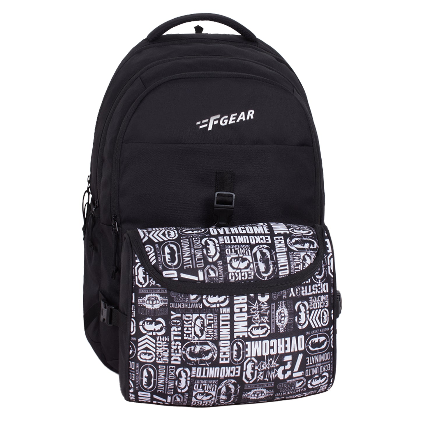 Edison 30L Backpack with Lunch Pouch Black White