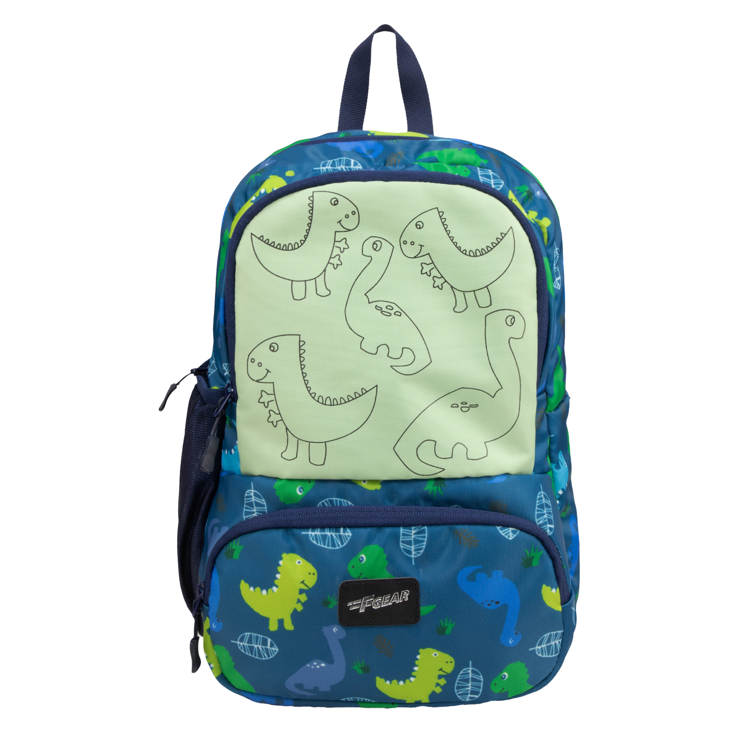 Colour Buddy 12L Navy Blue Dino Backpack