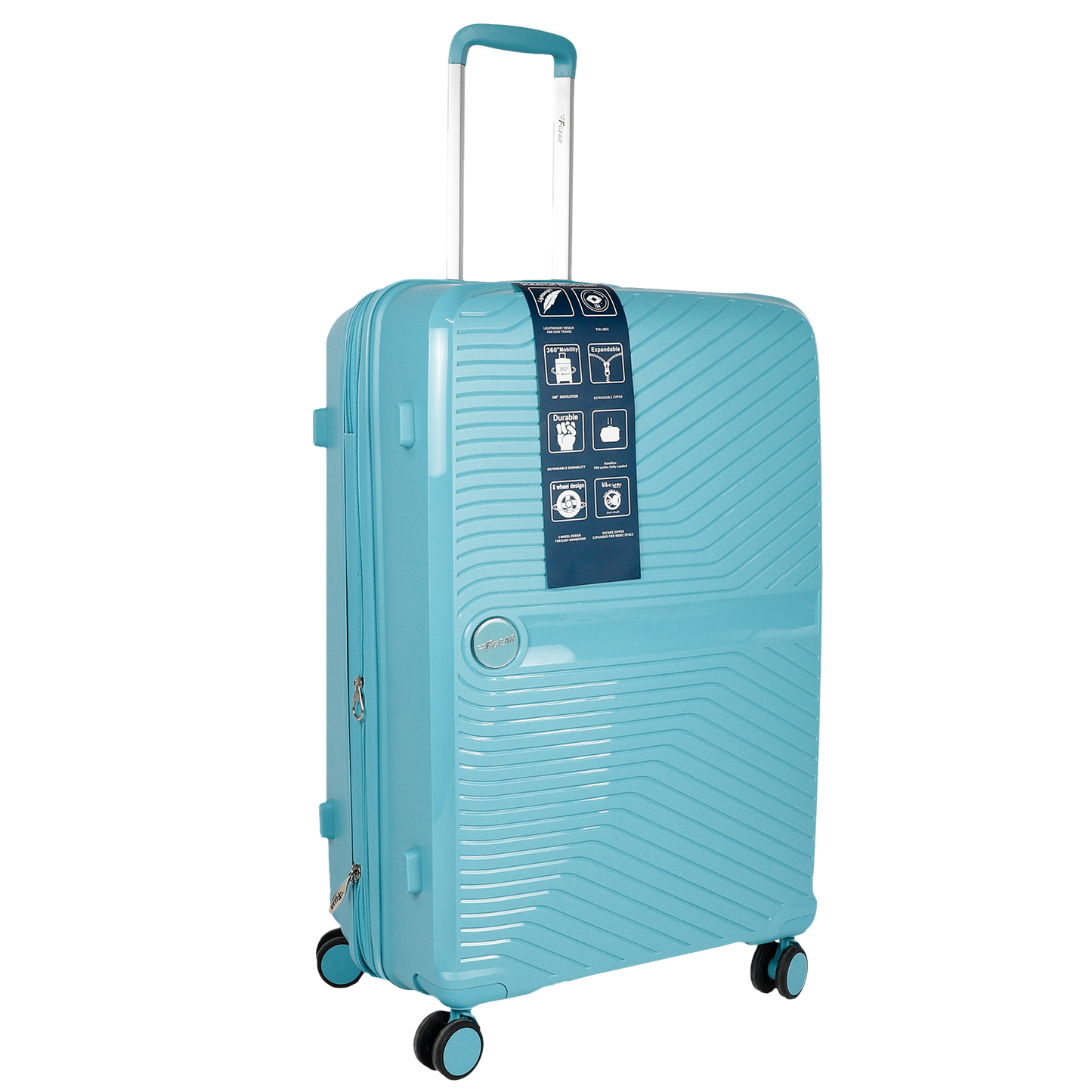 Sentinel 28" Turtle Blue Expandable Large Check-in Suitcase