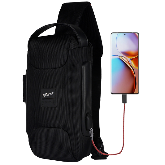 Danube 4L Black Crossbody Bag