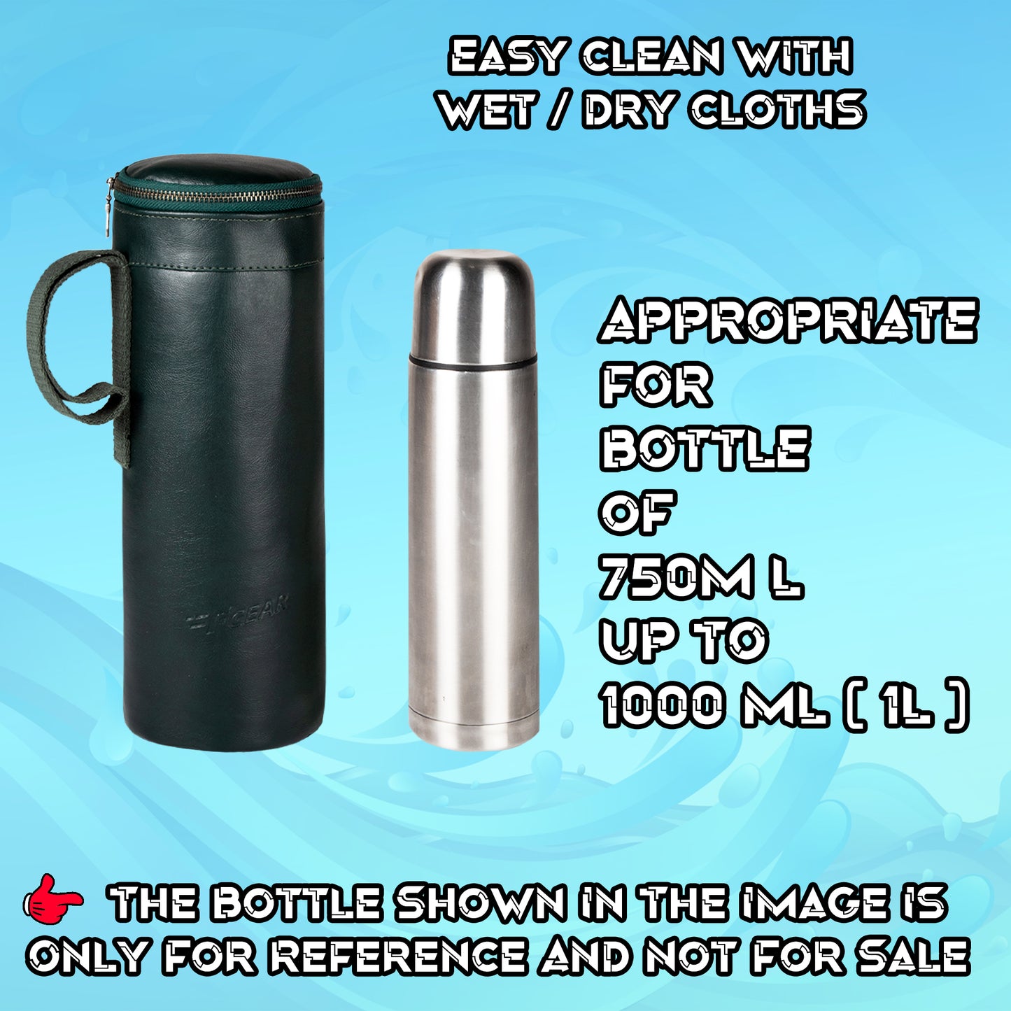 Glen 1.5L Olive Green Glass Bottle Holder Pouch