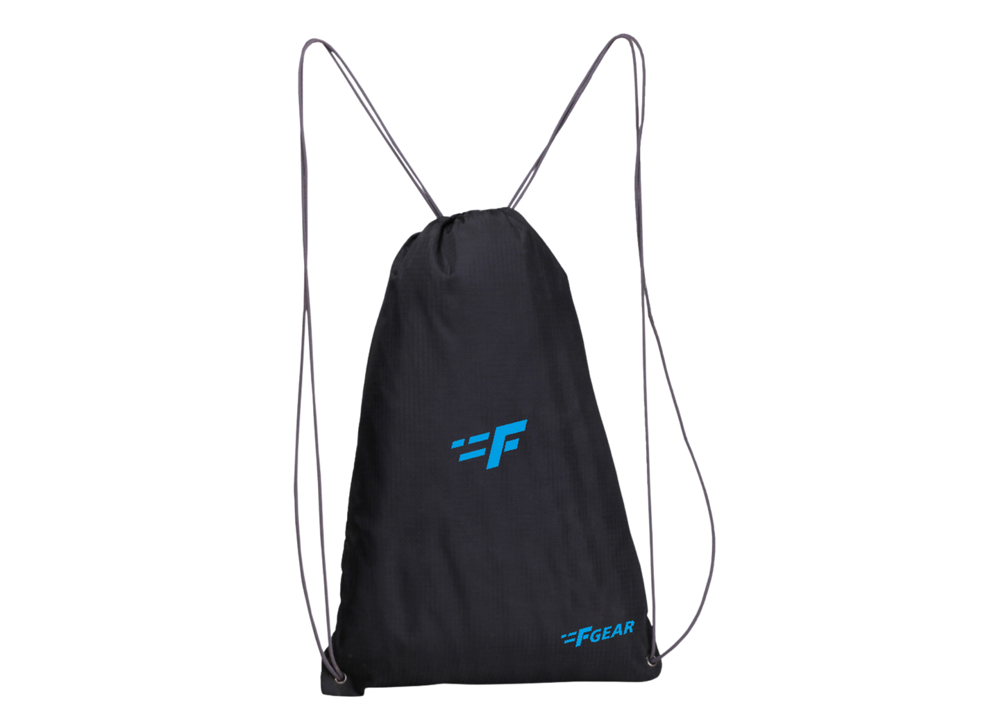 String 13L Black Drawstring Bag