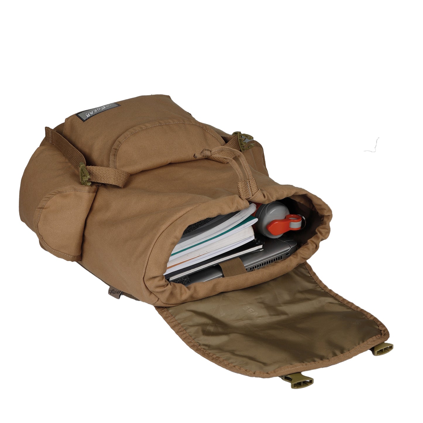 Webster Khaki Canvas 21L Backpack