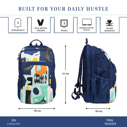 Akira Navy 26L Backpack