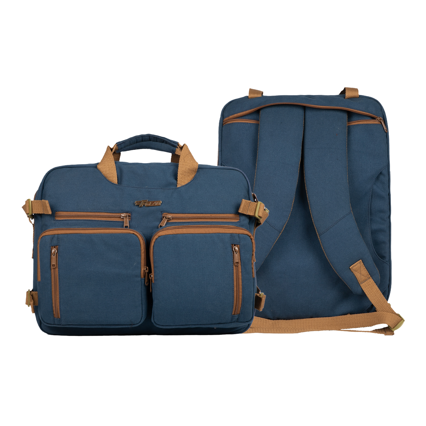 Dyad 21L Navy Canvas 2in1 Messenger Bag cum Backpack