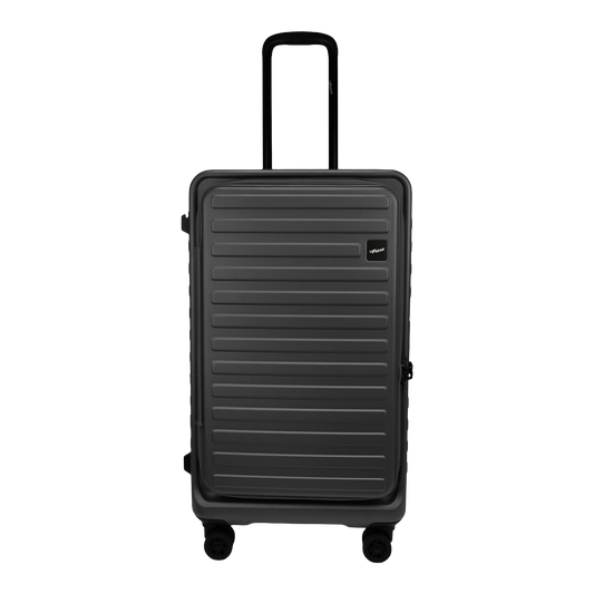 Windsor Steel Grey 68 cms Medium Front Opening Trunk-Style Check-in Strolley with Expander