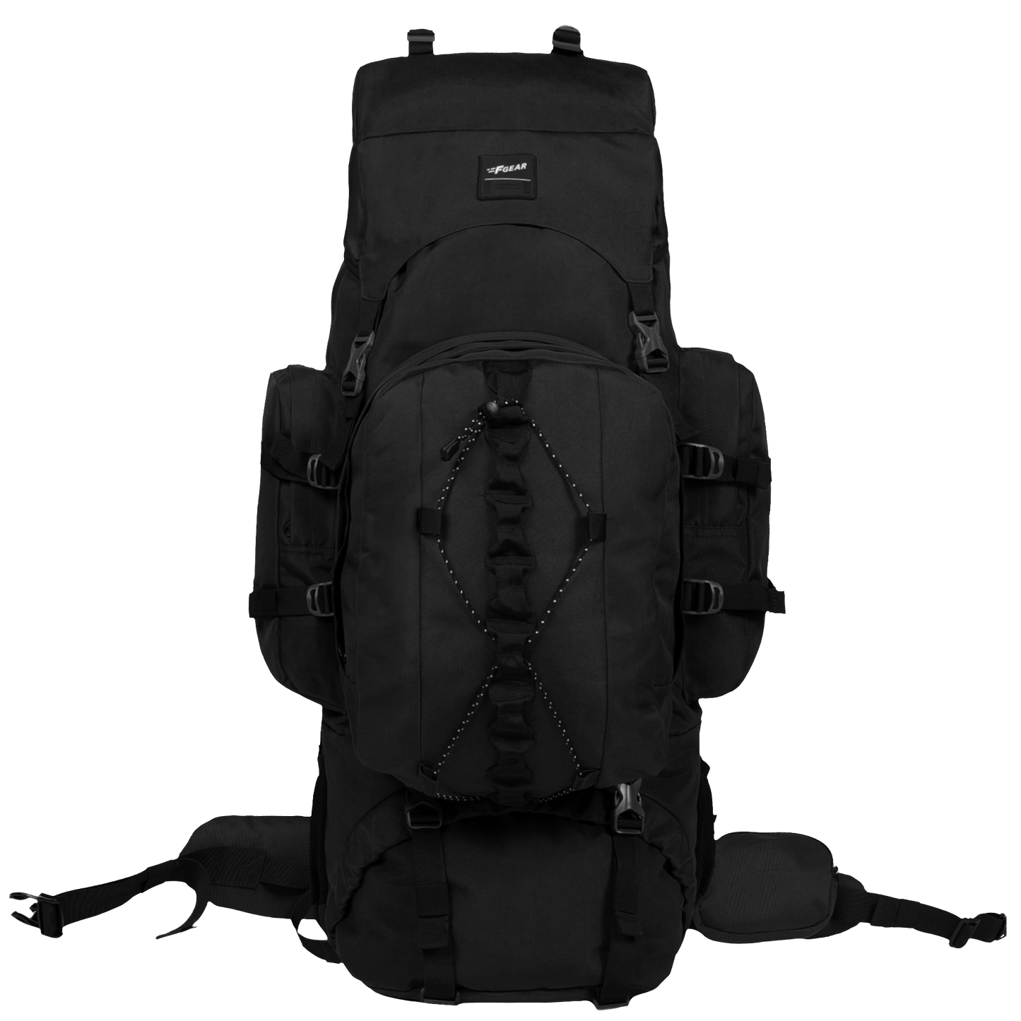 Levante 87L Black Rucksack with Detachable Daypack