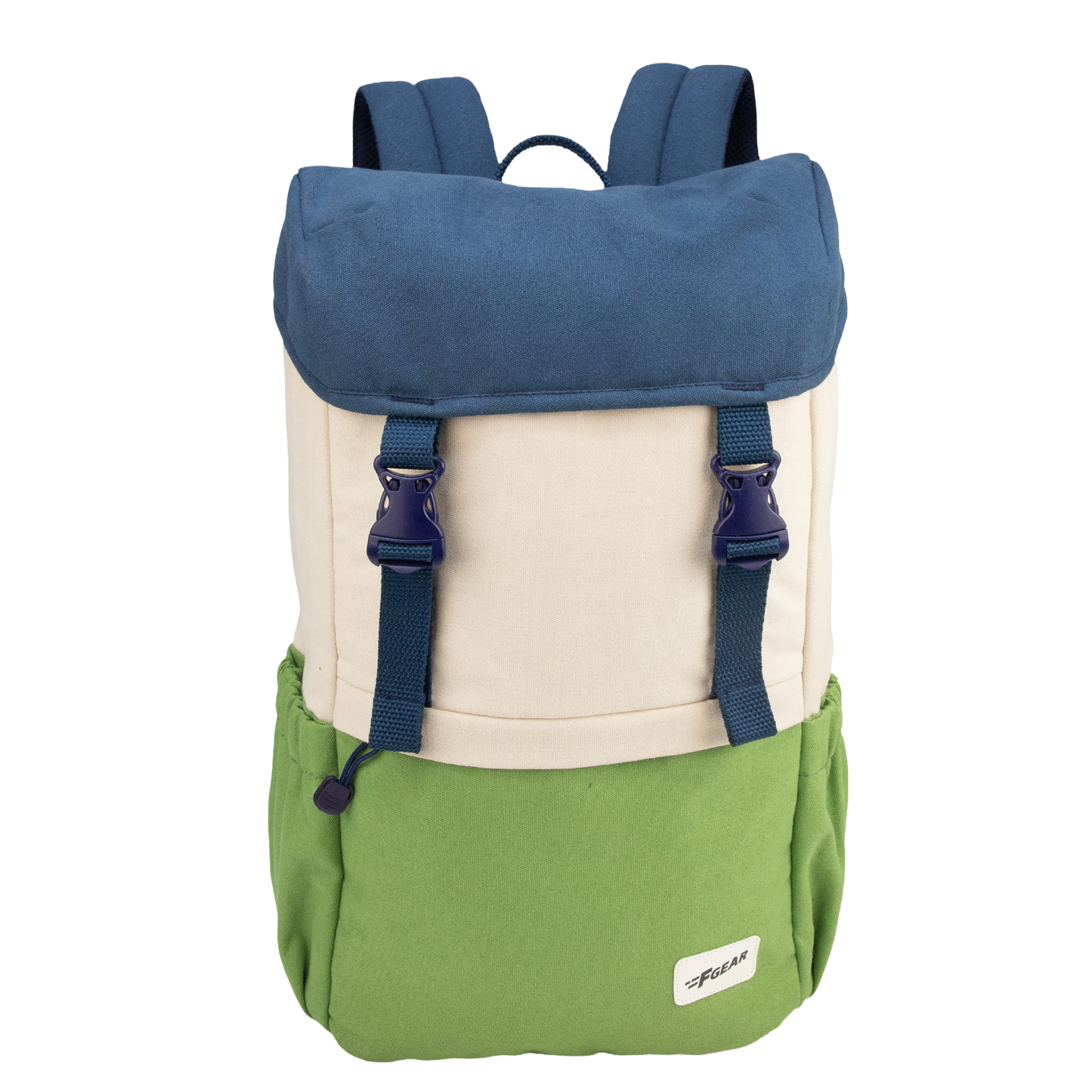 Dune 18L Navy Beige Mint Canvas Laptop Backpack