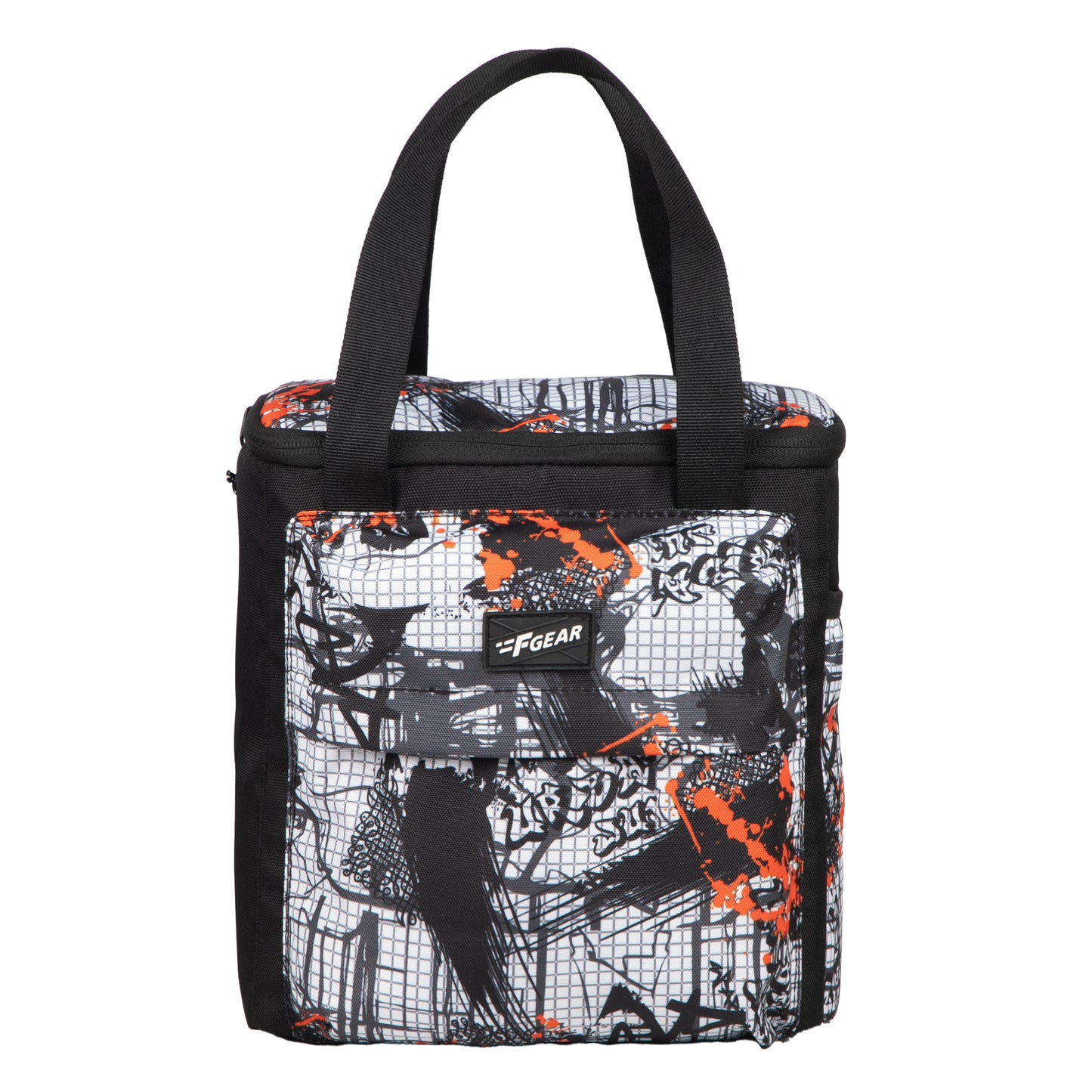 Hoover 7L Graphic Black Orange Lunch Bag