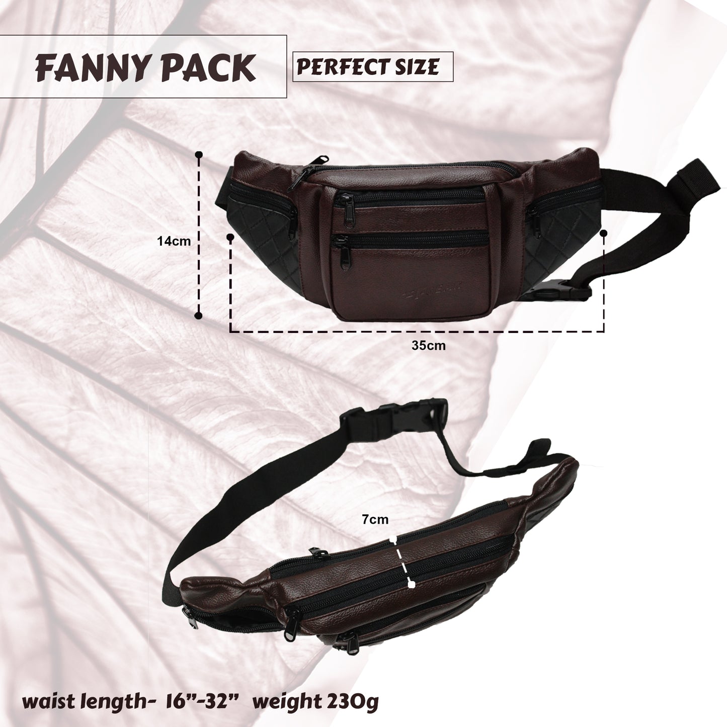 Czar Brown Waist Bag