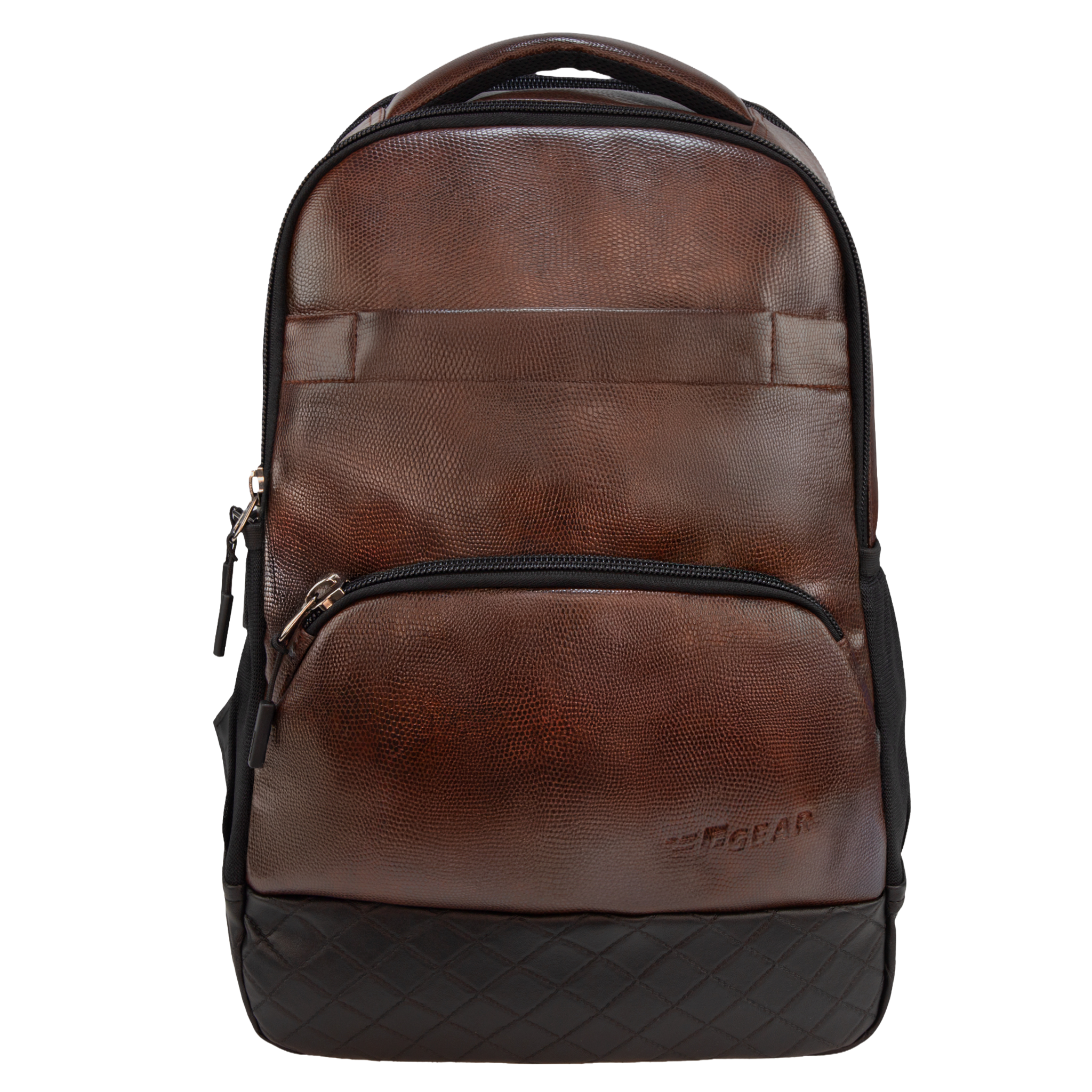 F Gear LuXur 28 Ltrs Brown Laptop Backpack - Best Leather