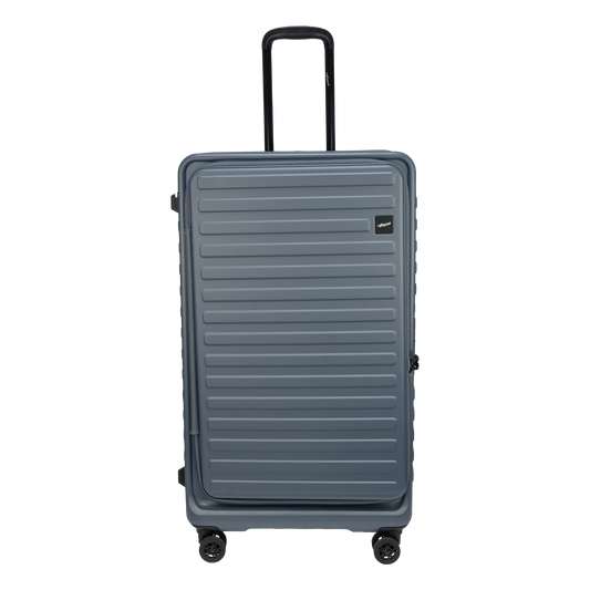 Windsor Stone Blue 76 cms Large Front Opening Trunk-Style Check-in Strolley with Expander