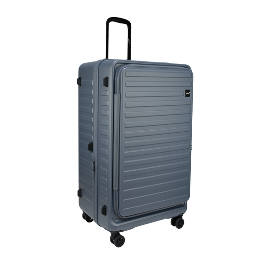 Windsor Stone Blue 76 cms Large Front Opening Trunk-Style Check-in Strolley with Expander