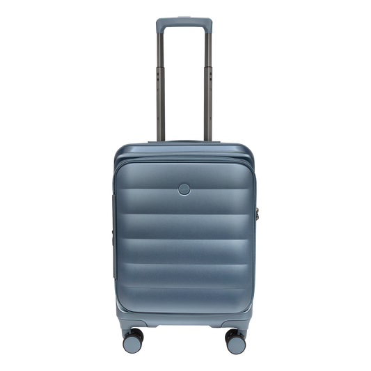 Valencia Small Pearl Blue 54 cms Front-Opening Cabin Strolley