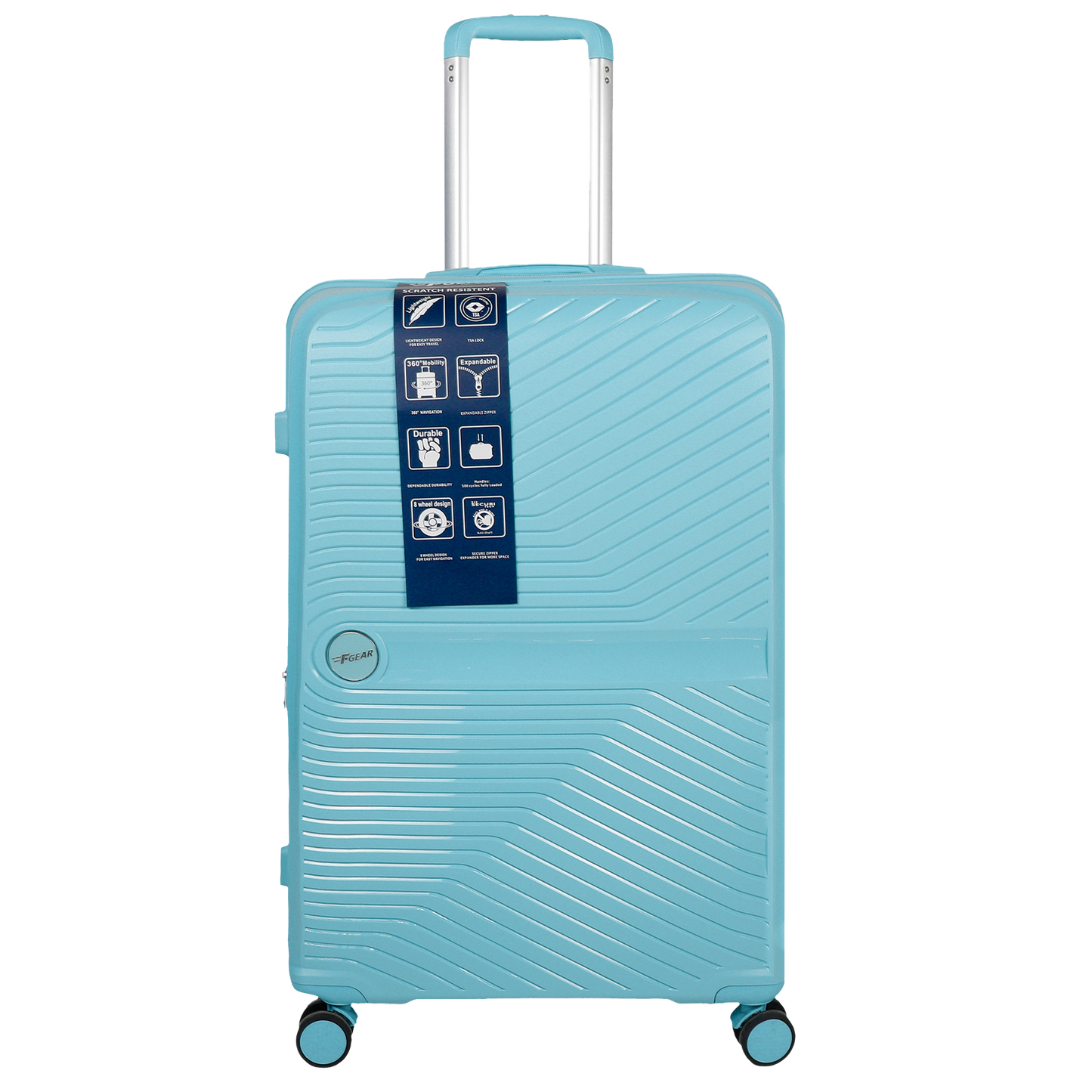 Sentinel 28" Turtle Blue Expandable Large Check-in Suitcase