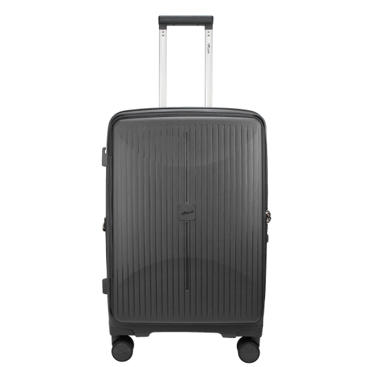 F Gear Myton Medium Front Opening Dark Grey Check-in Strolley