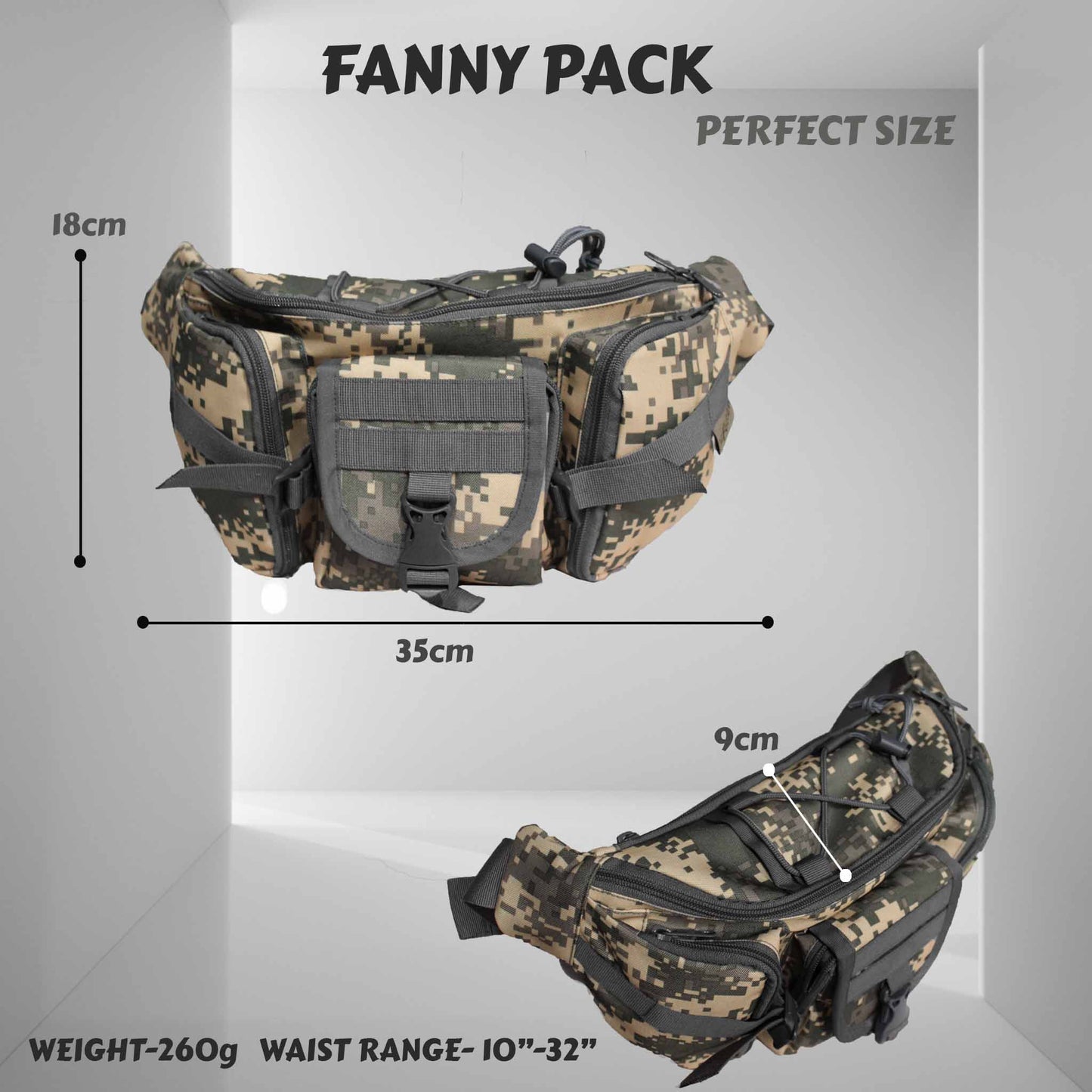 Trail Marpat ACV Camo Waist Pouch