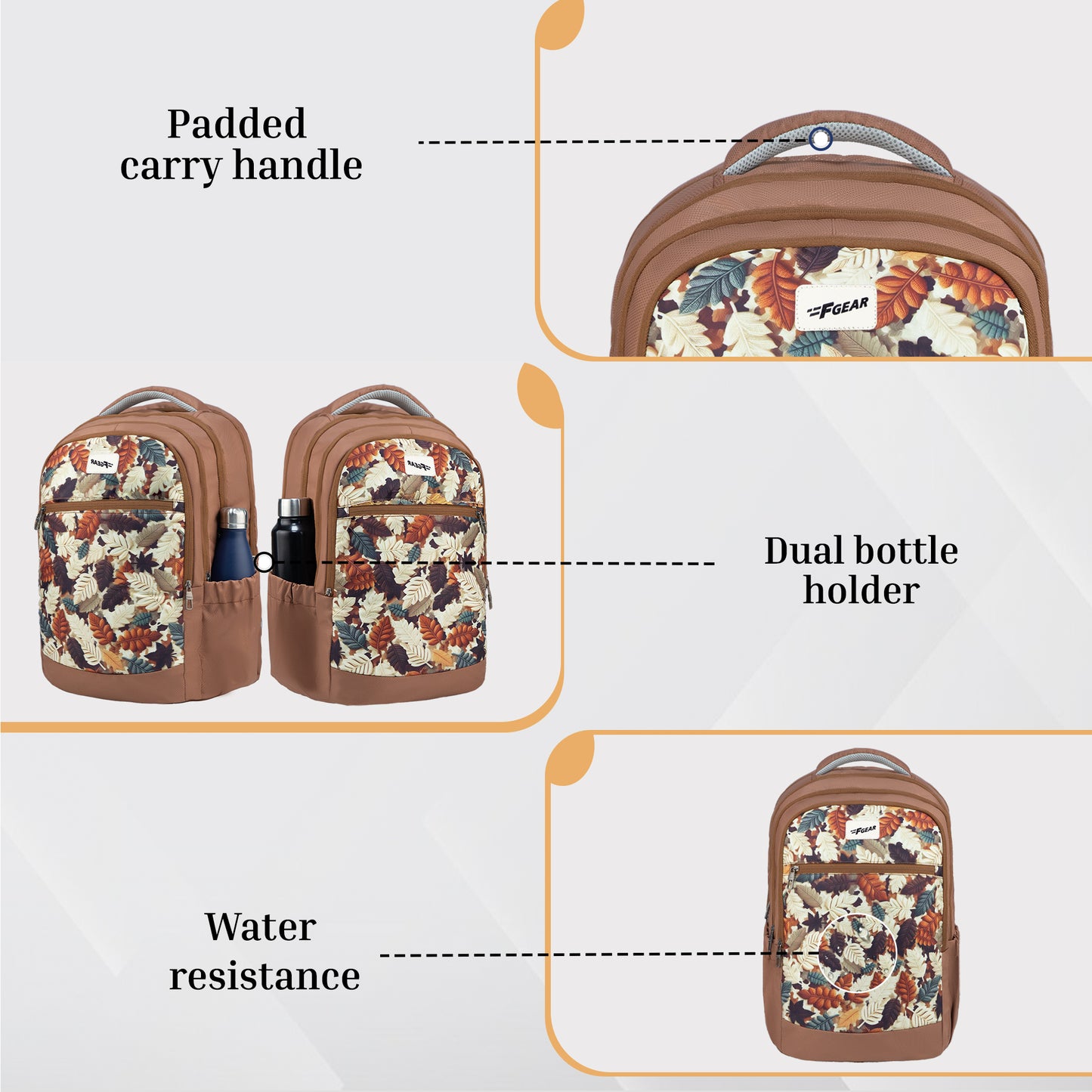 Arashi Mocha Mousse 35L Backpack