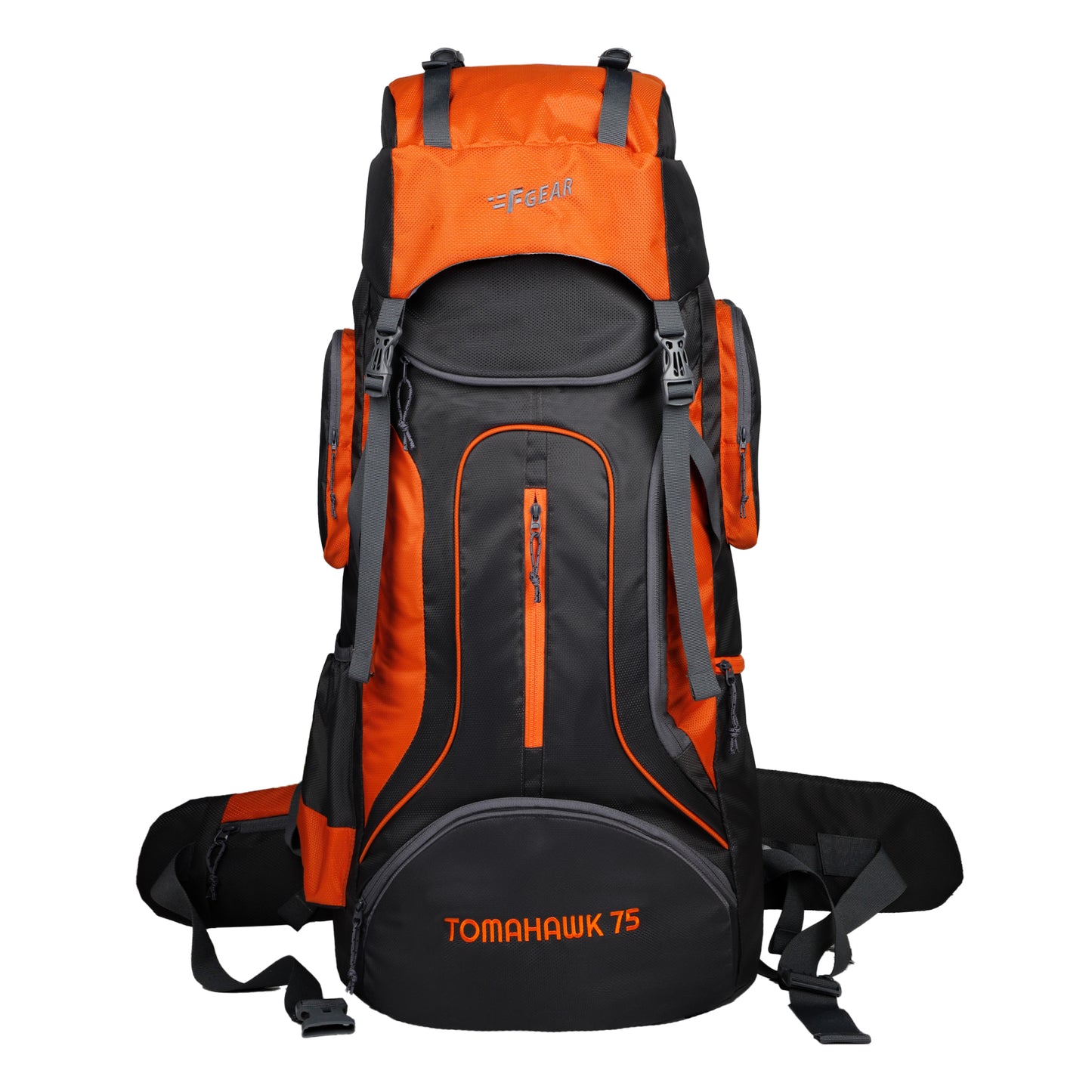 Tomahawk 75L Grey Orange Rucksack