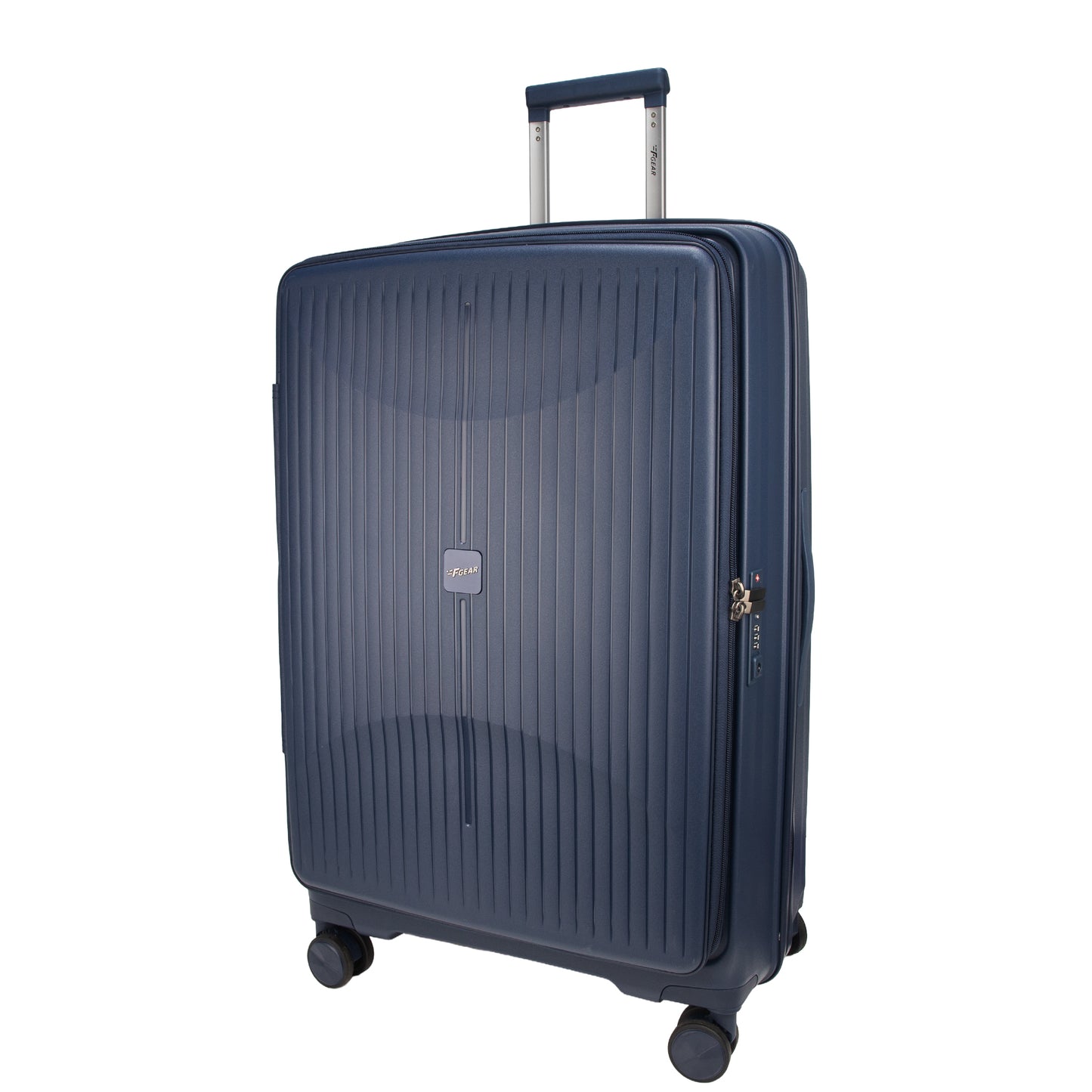 Myton Large Front Opening Navy Check-in Strolley