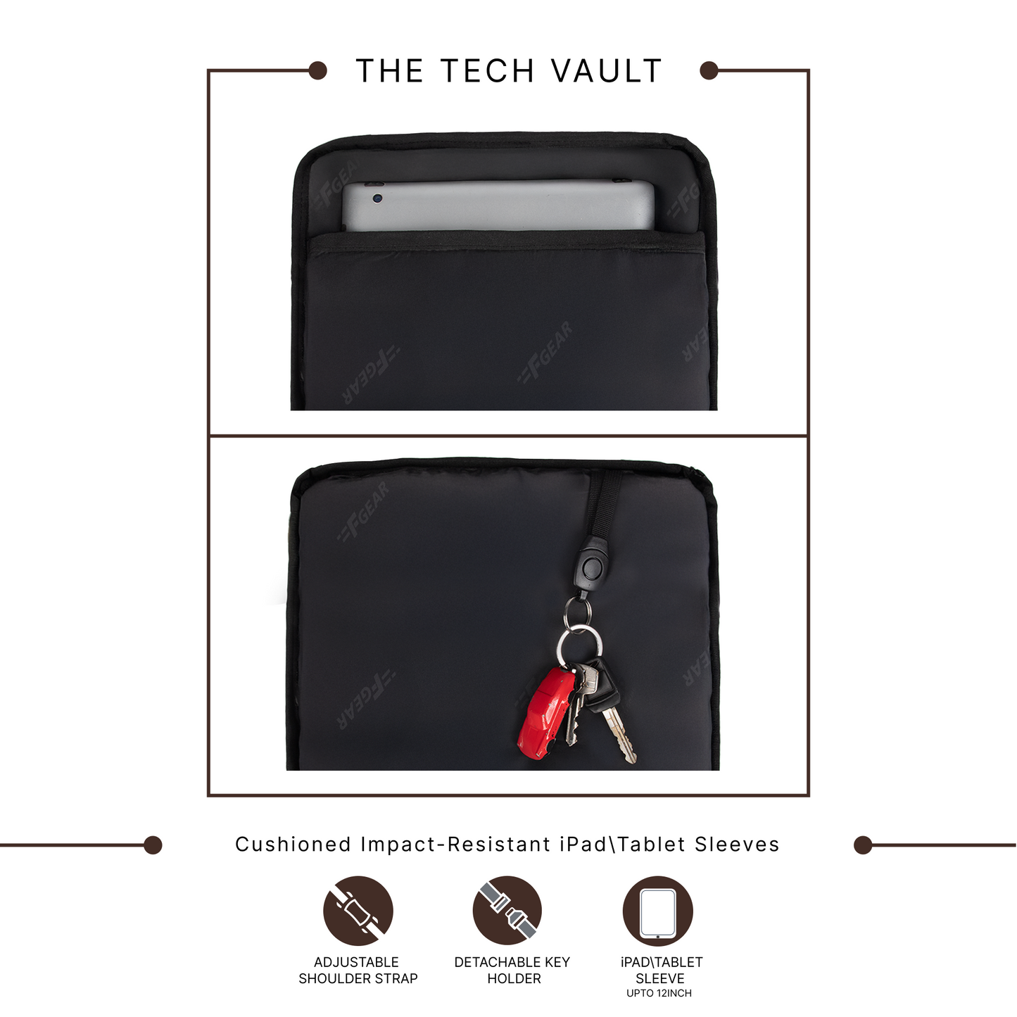 Primo 7L Brown Vegan Leather Sling bag