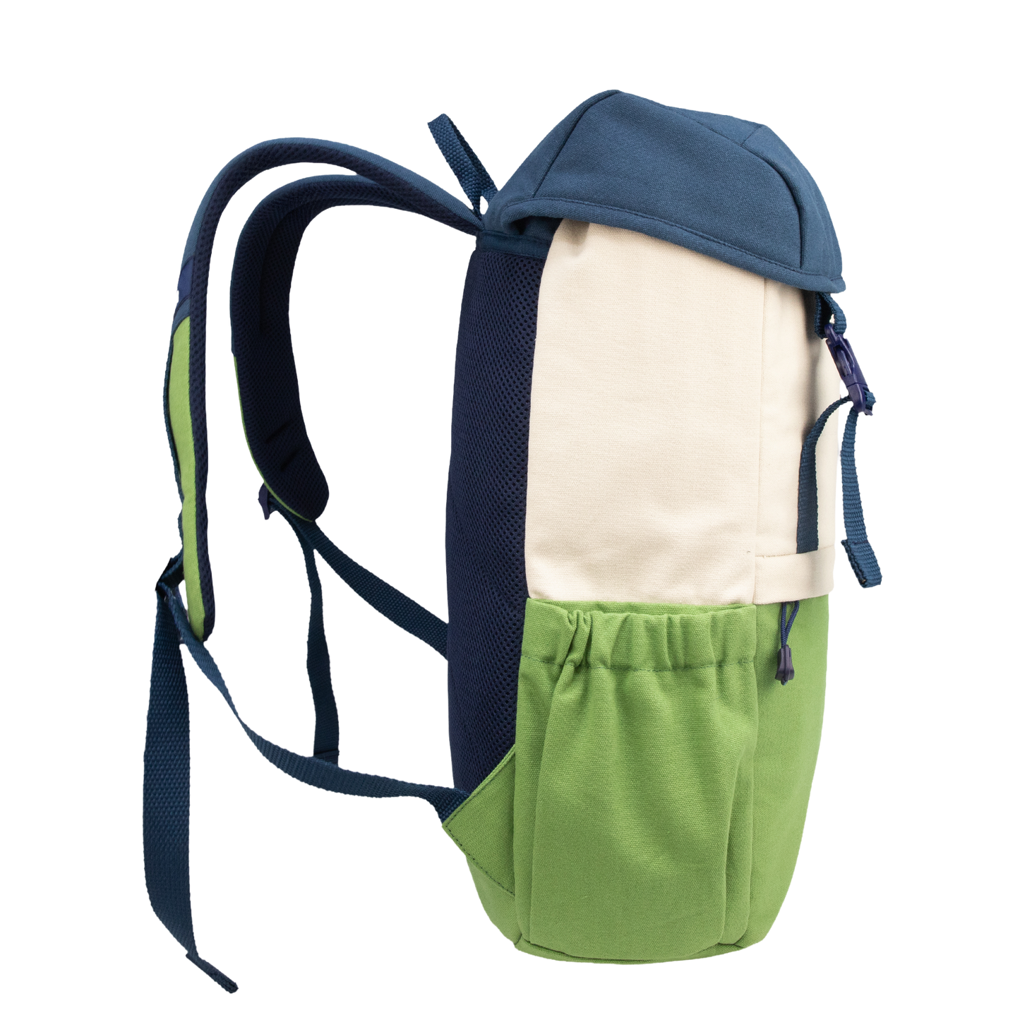 Dune 18L Navy Beige Mint Canvas Laptop Backpack
