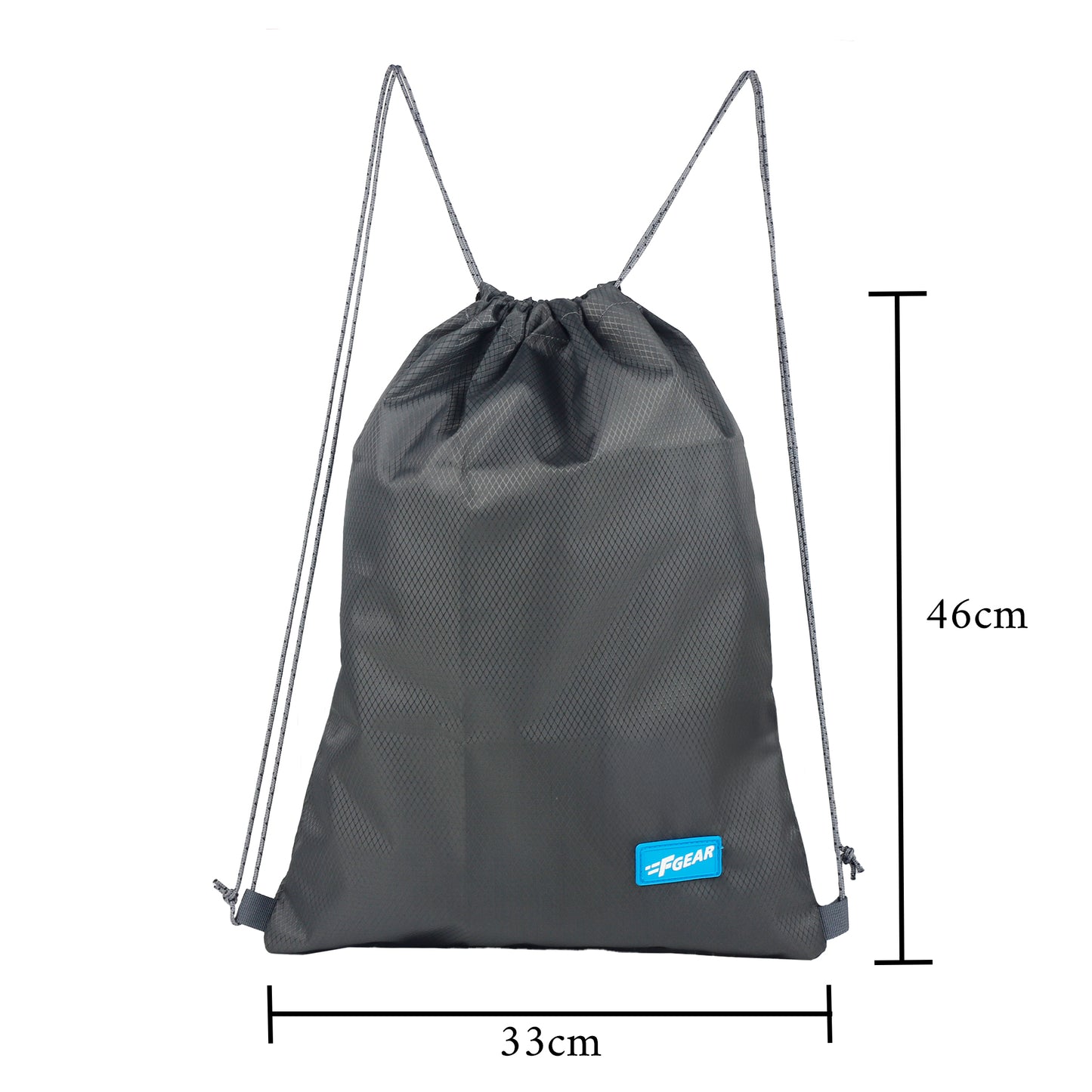 String V2 13L Grey Drawstring Bag