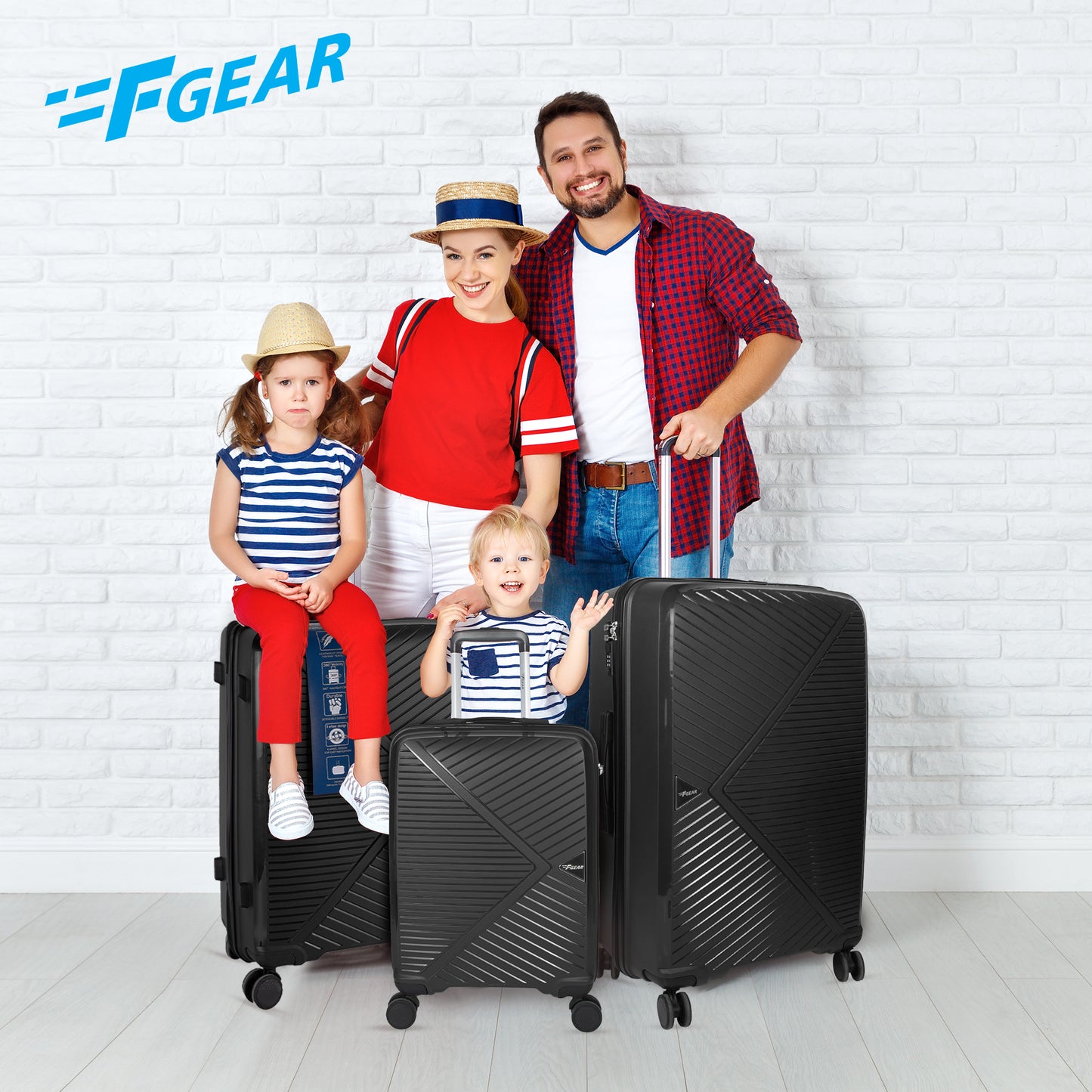 Eagle PP03 Black Suitcase Set of 3