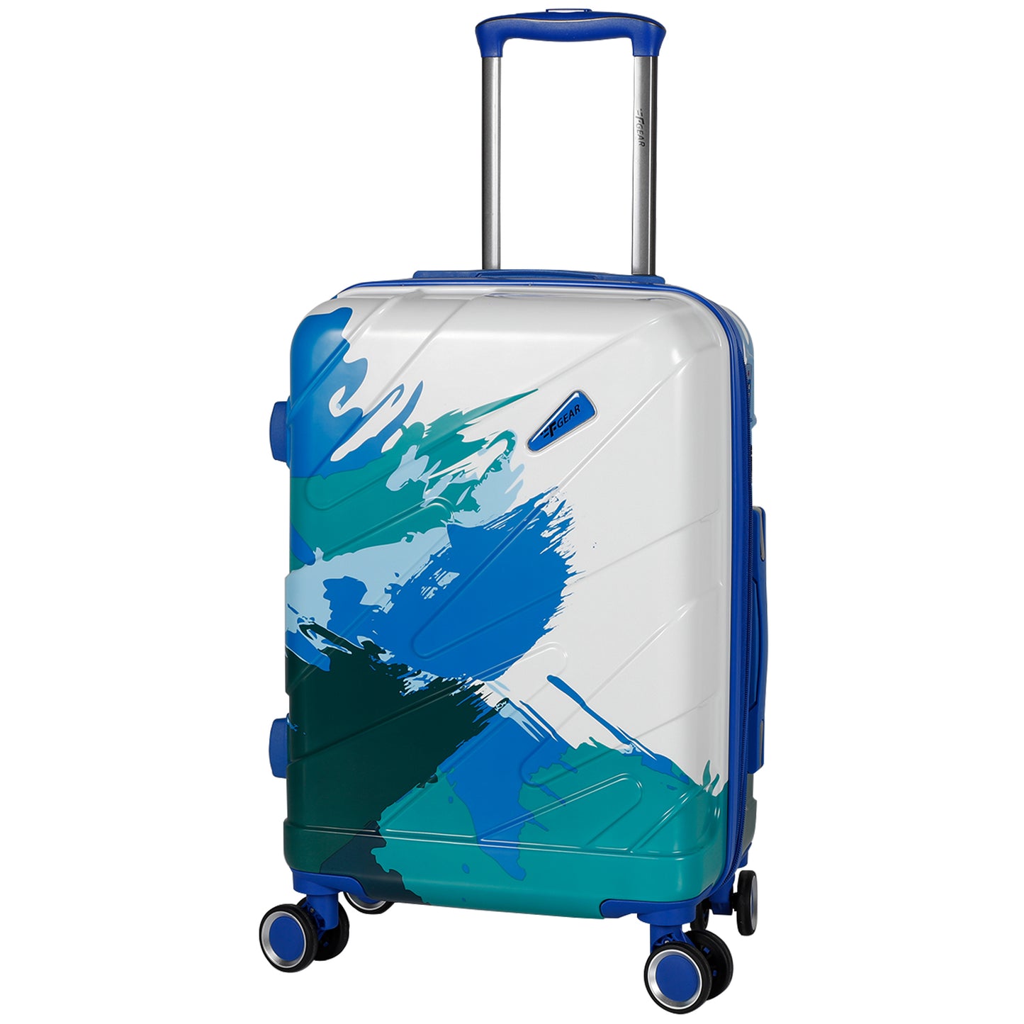 Picasso 20" Blue Expandable Cabin (Small) Suitcase