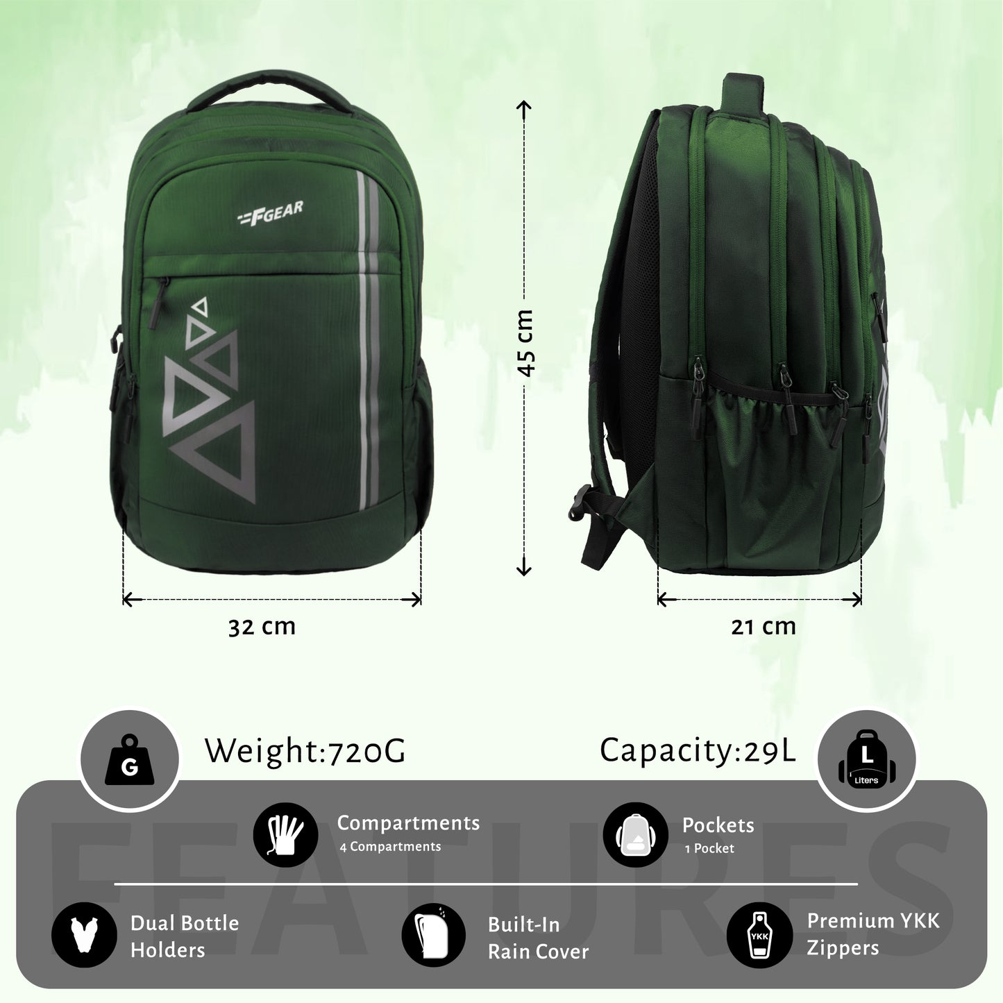 Noir 29L Spruce Green Backpack