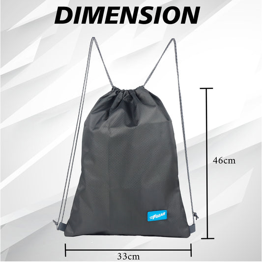 String V2 13L Grey Drawstring Bag