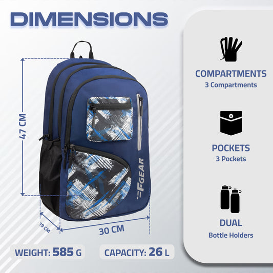 Floyd 26L Navy Blue Backpack