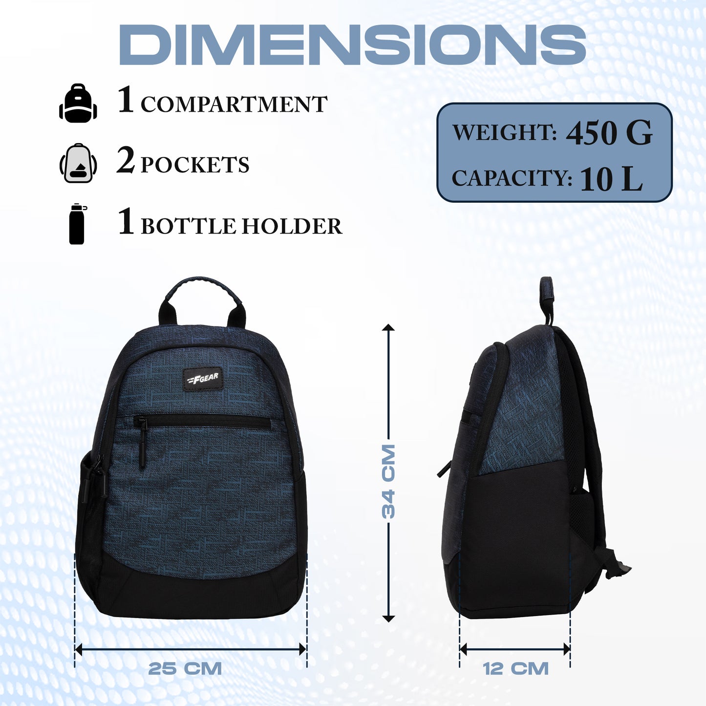 Noxe 10L Blue Backpack