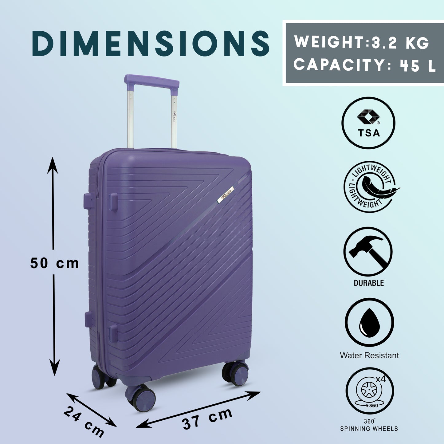 Aegis 22" Future Dusk Cabin Small Suitcase