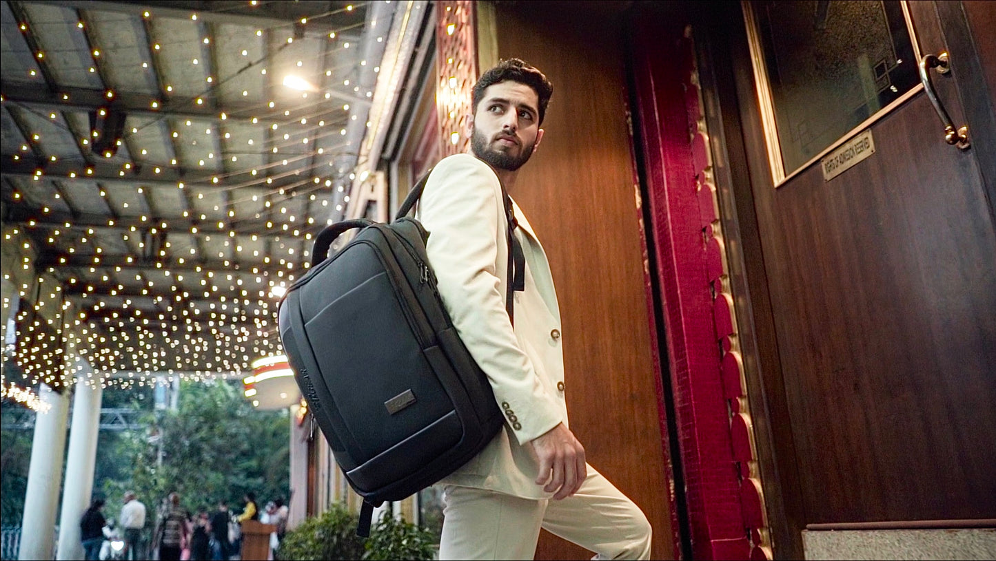 Alpha 25L Black Tech Laptop Backpack