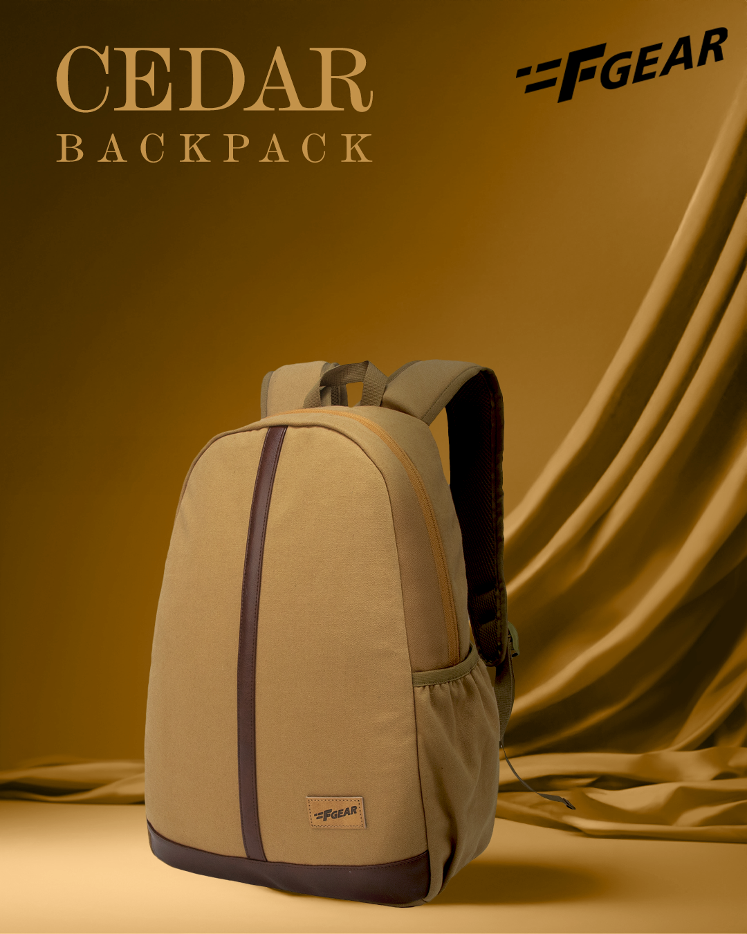 Cedar 14L Khaki Backpack