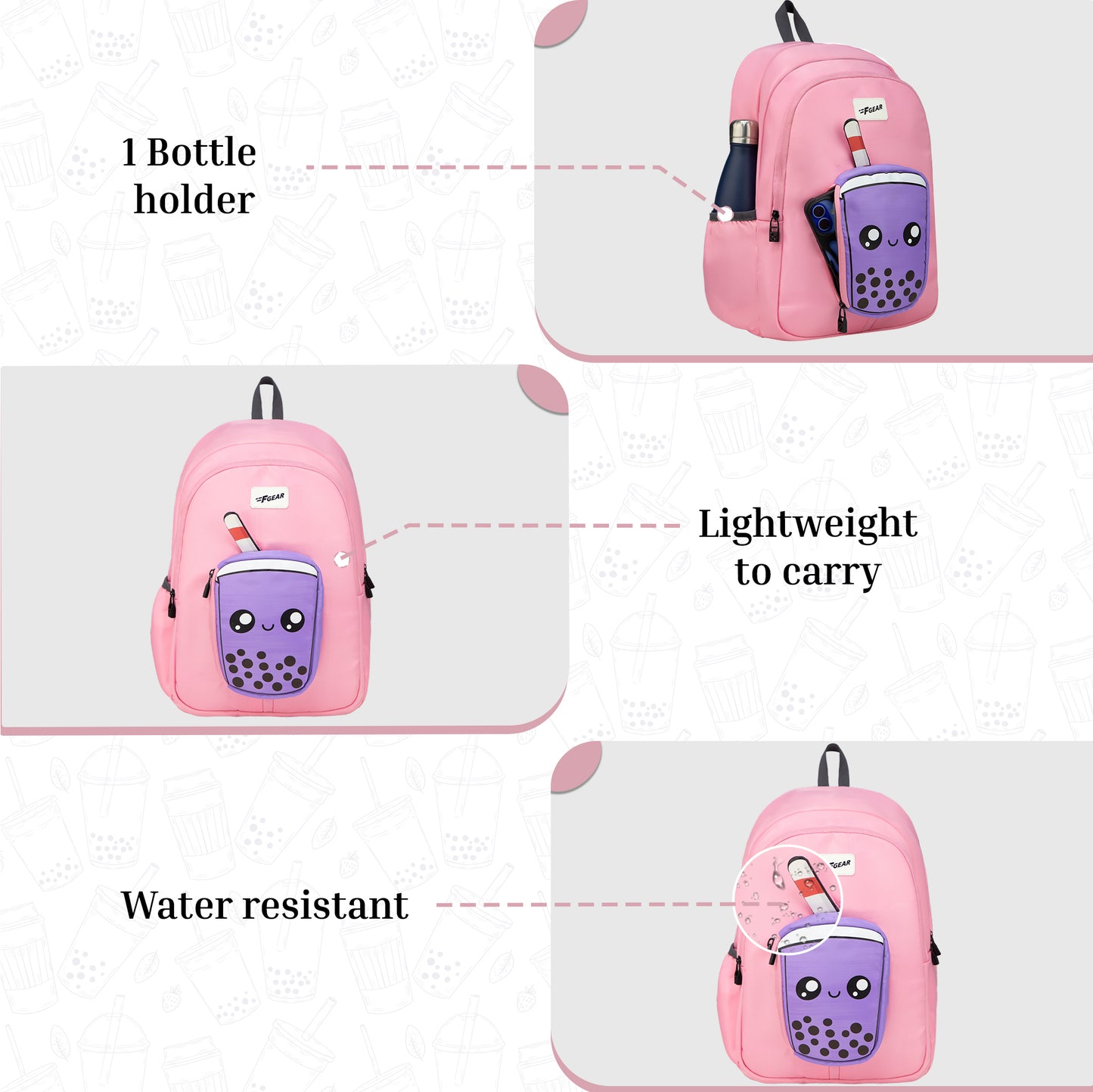 Cocoa 23L Boba Pink Backpack