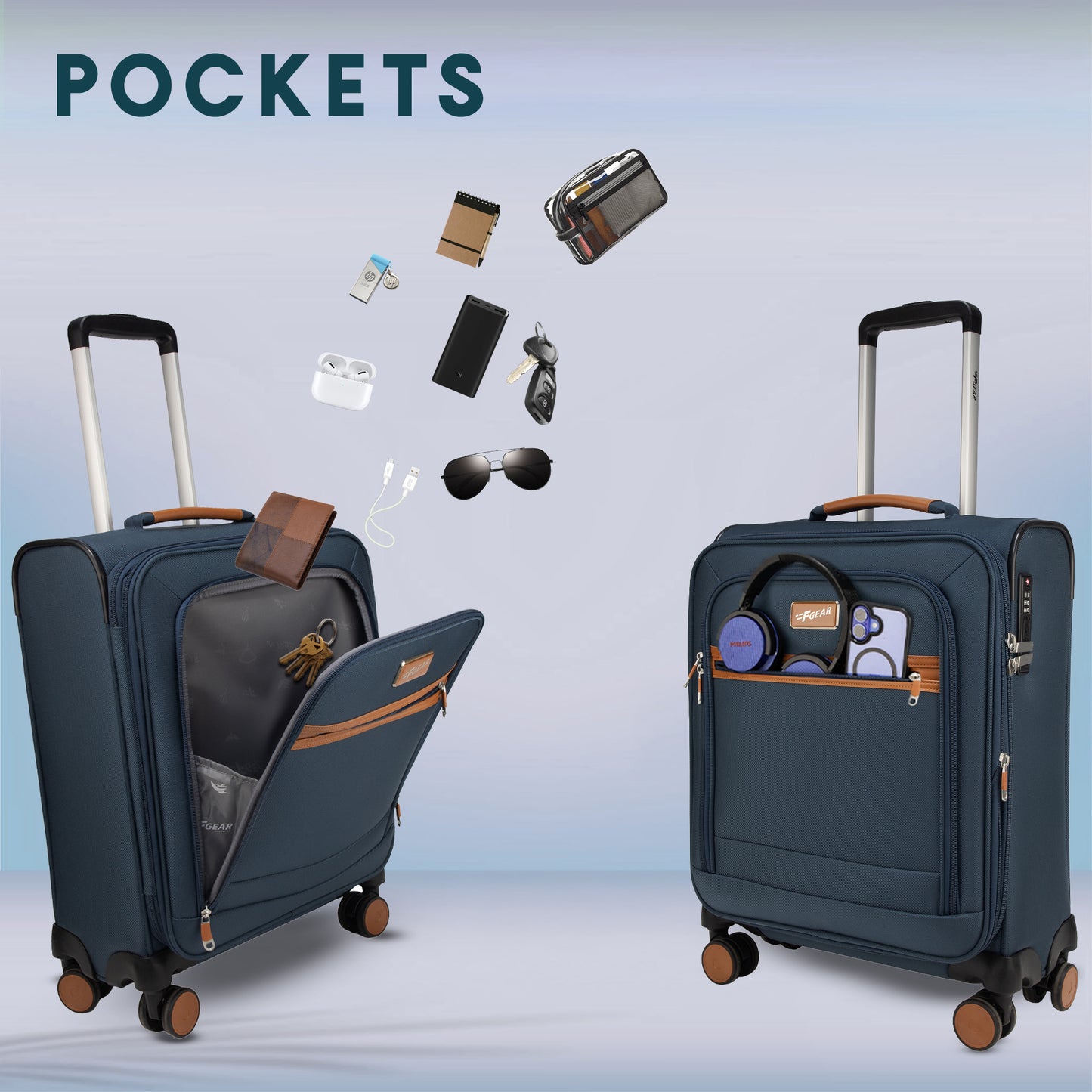 SoftAir Small Navy Cabin Suitcase