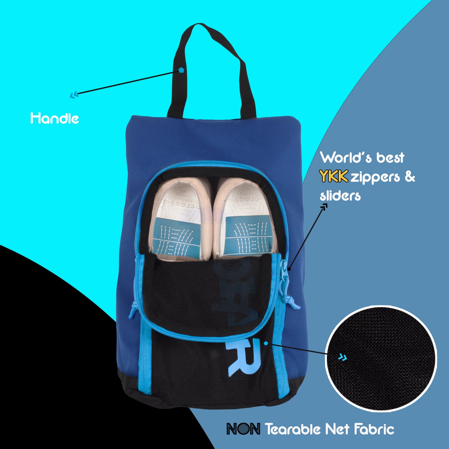 Boyle Navy Blue Shoe Bag