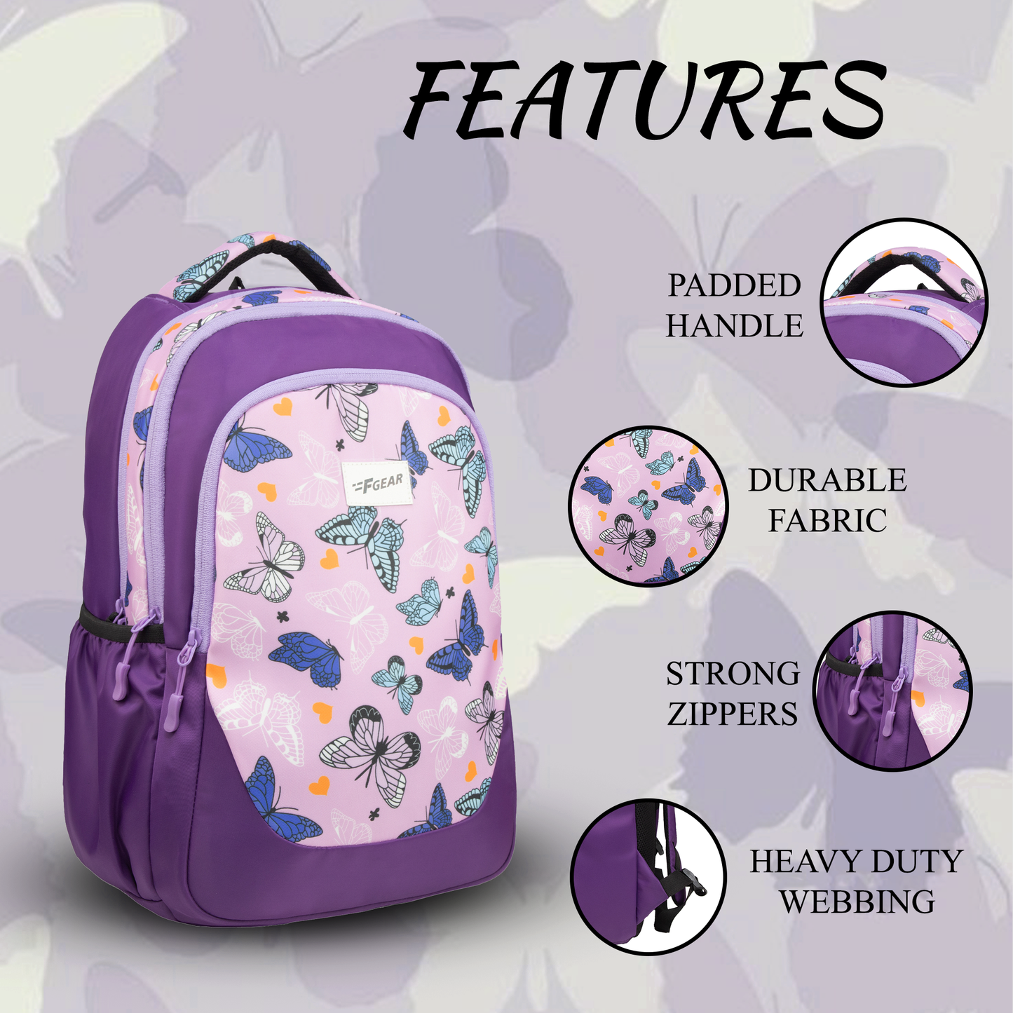Panya 21L Dark Purple Lavender Papilio Backpack