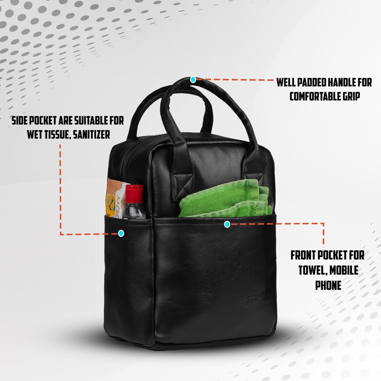 Modish 11L Black Lunch Bag