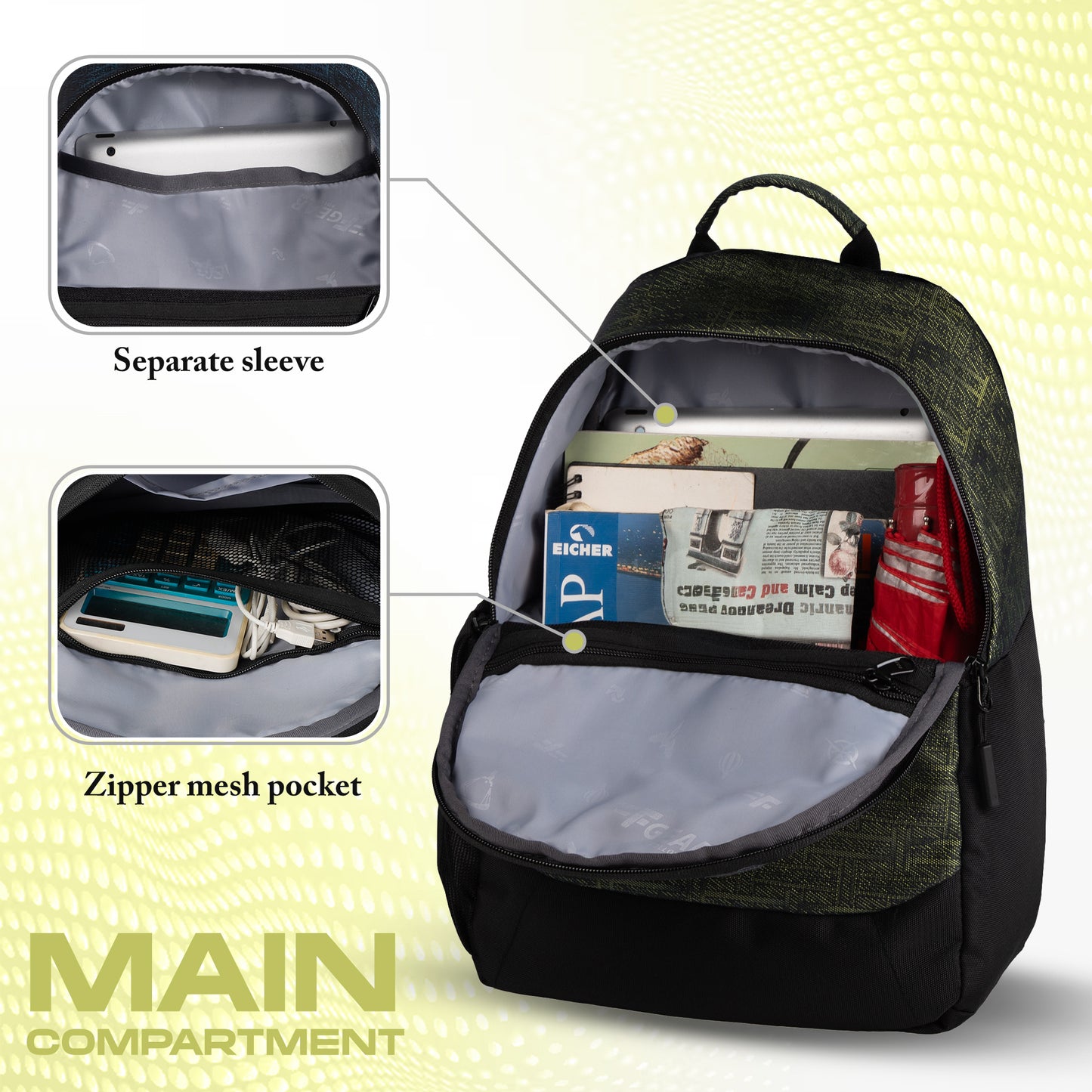 Noxe 10L Yellow Backpack