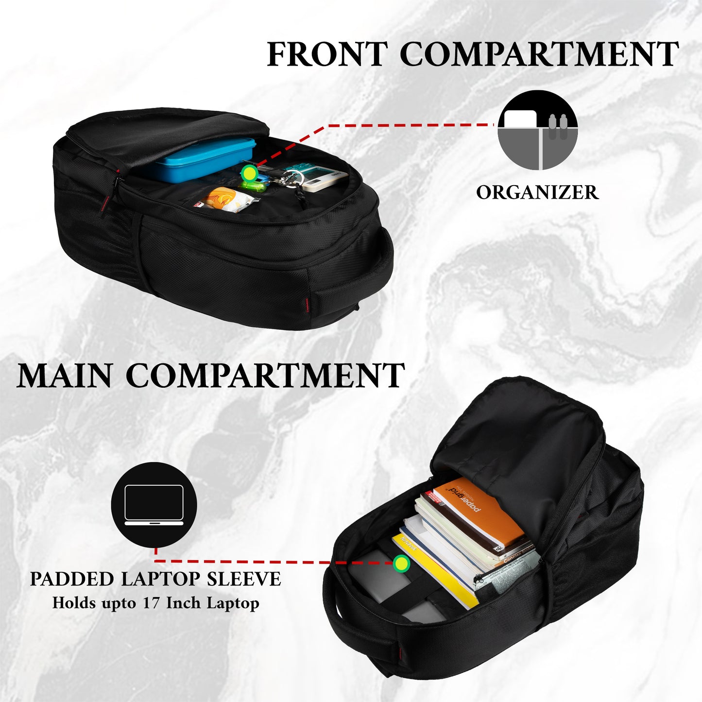 Omni 24L Black Laptop Backpack