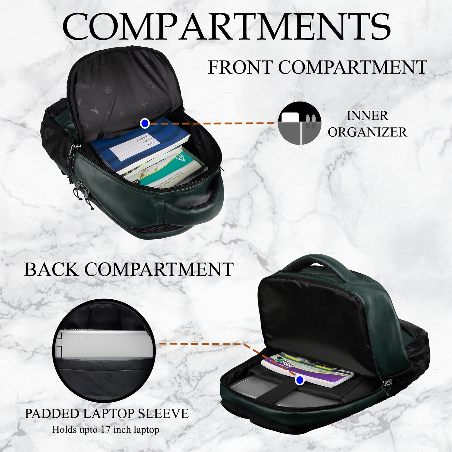 Luxur 25L Olive Green Laptop Backpack