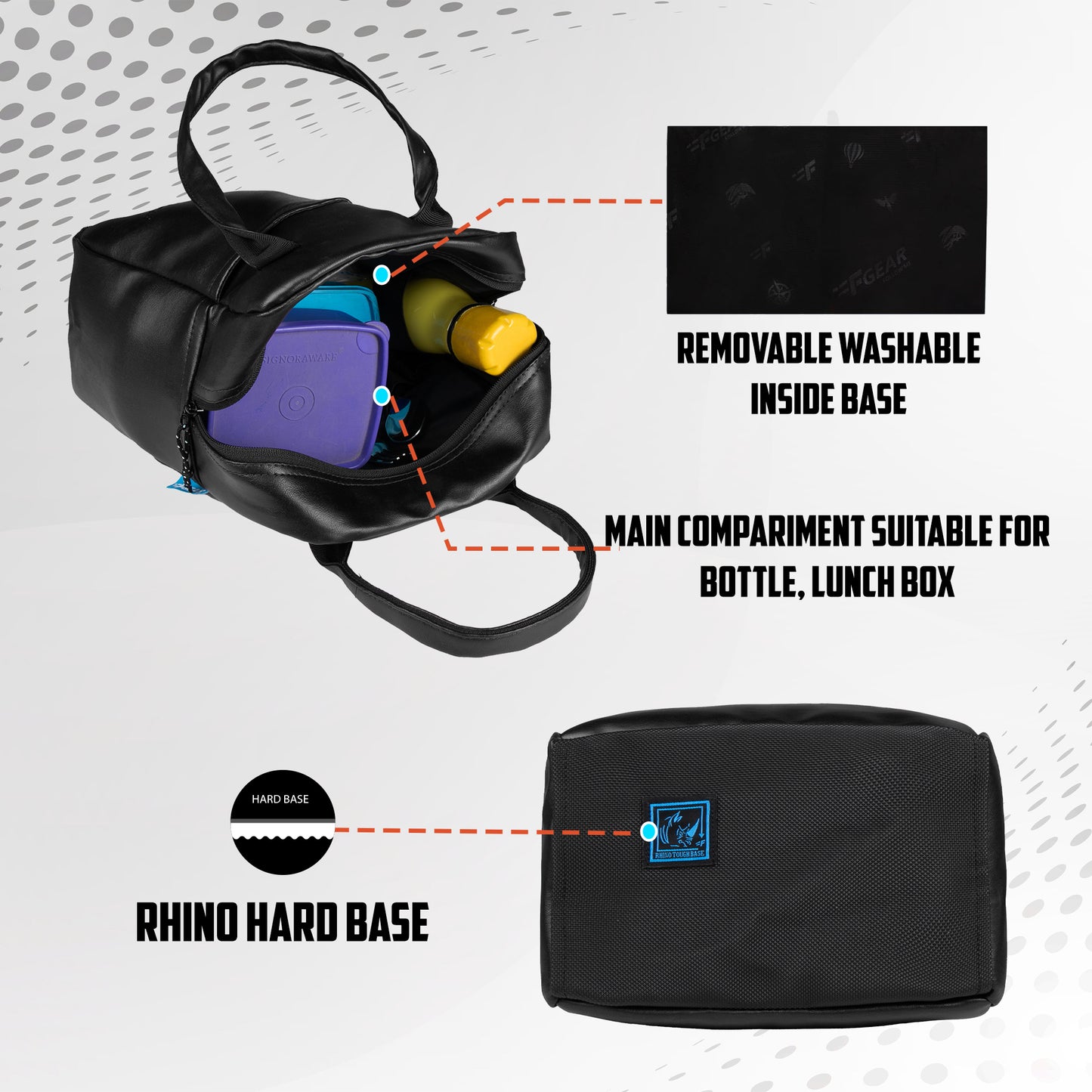Modish 11L Black Lunch Bag