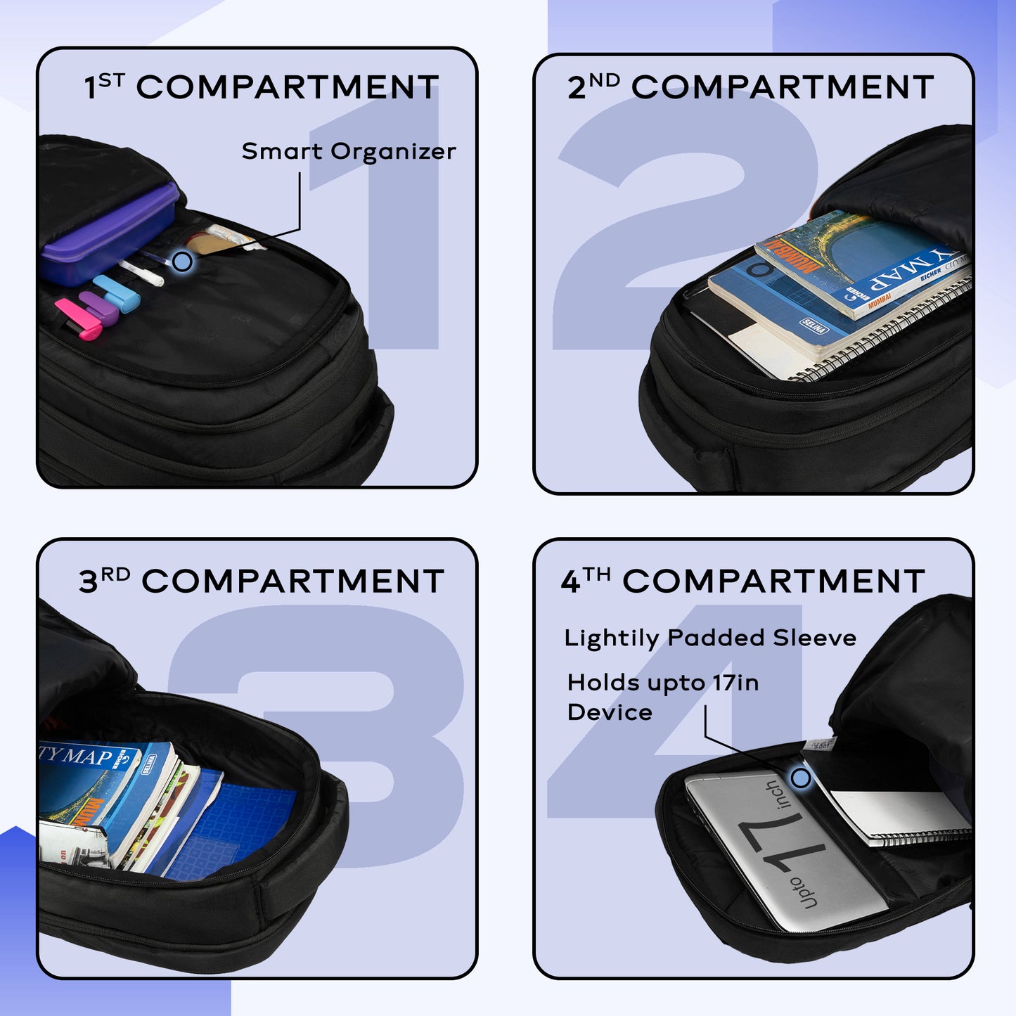 Poem 30L Black Backpack