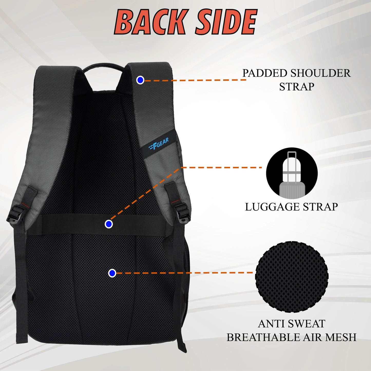 Hank Grey 26L Laptop Backpack