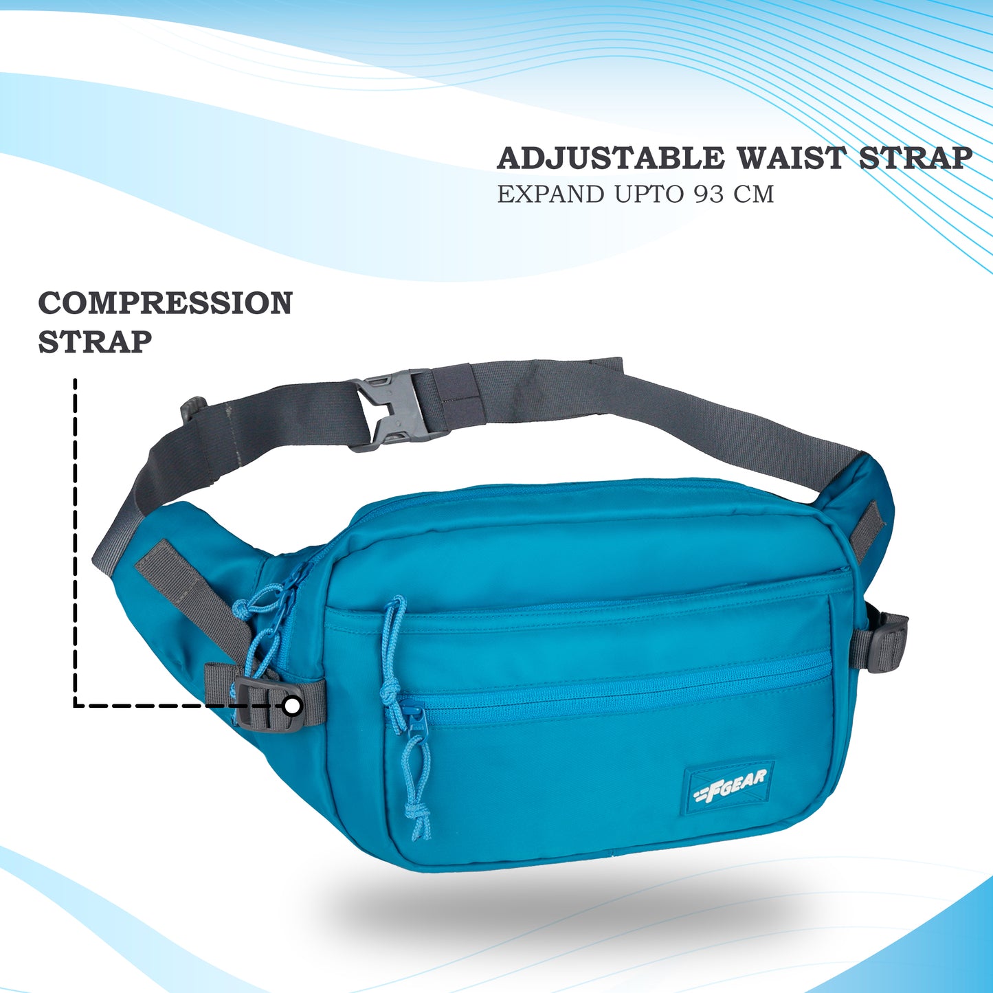 Wagner Azure blue 8L Waist Pouch