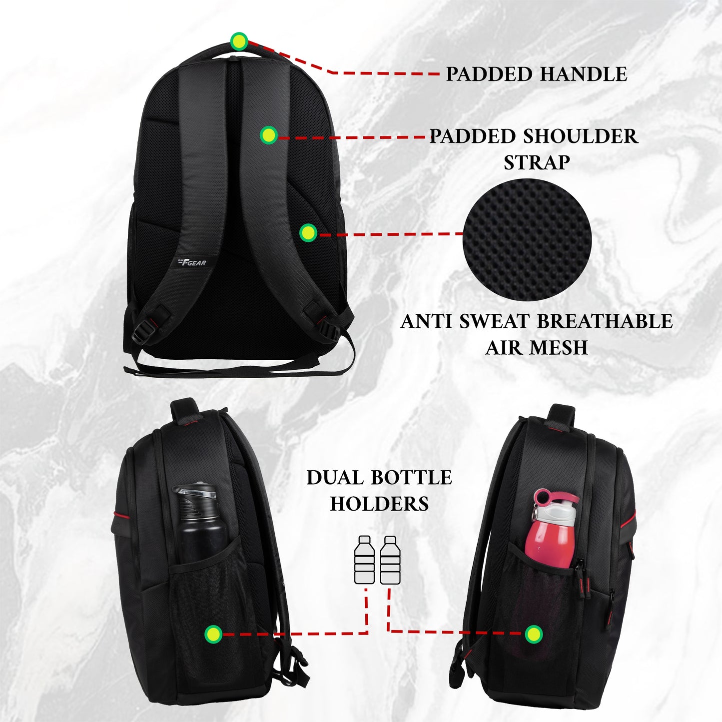 Omni 24L Black Laptop Backpack