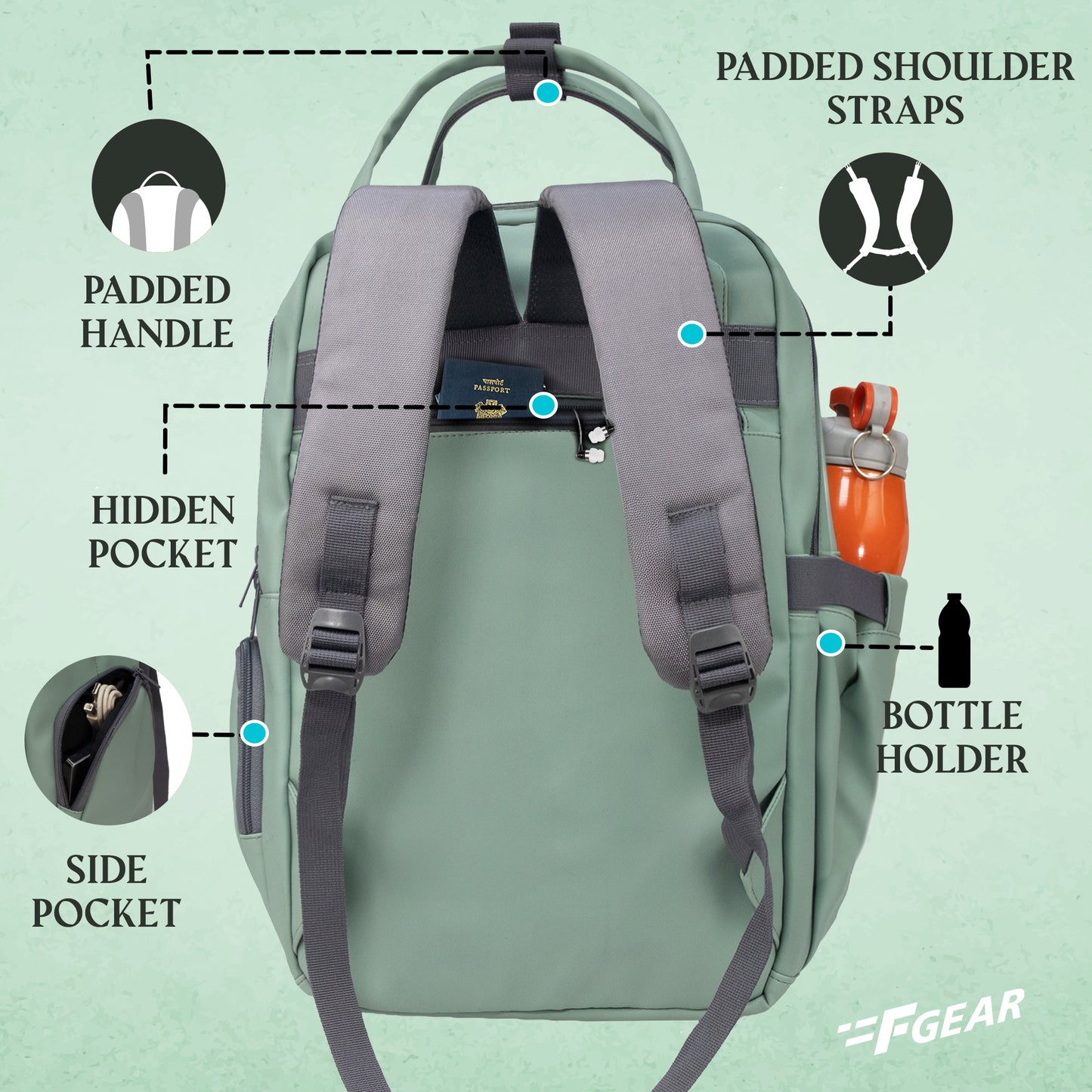 Judy 19L Pista Laptop Backpack
